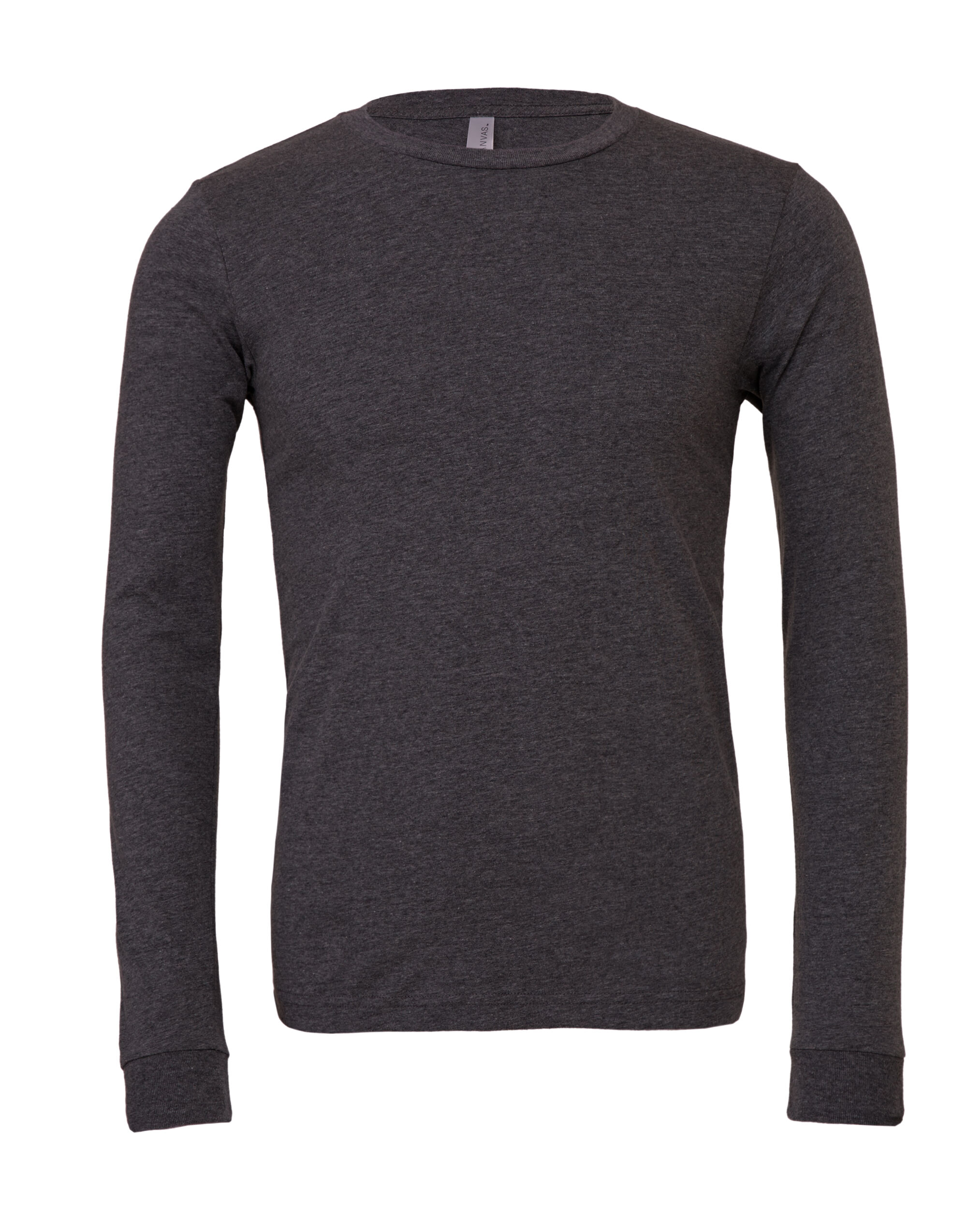 CA3501CVC Unisex Heather CVC Jersey Long Sleeve Tee Dark Grey Heather