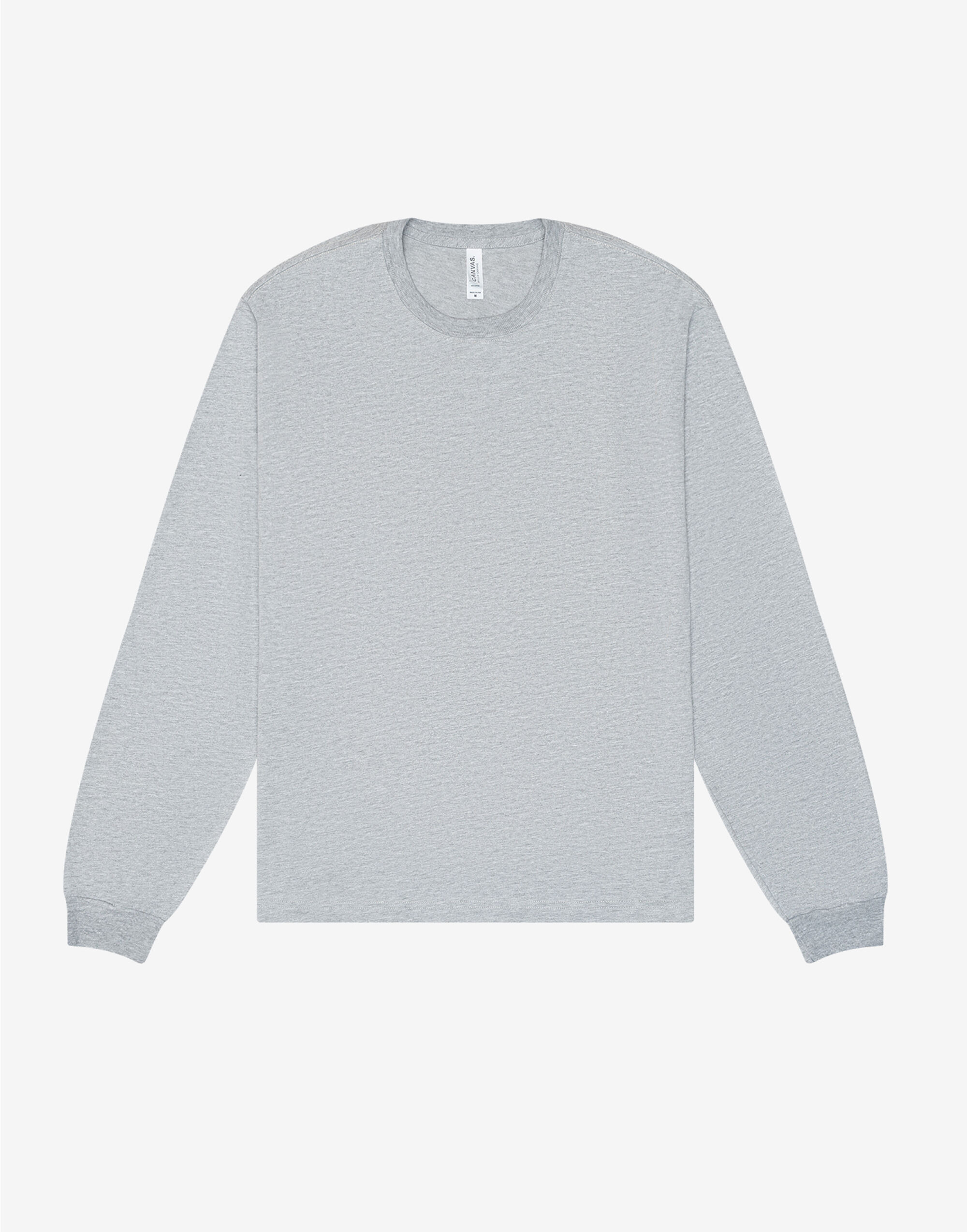 CA3511 Unisex Heavy Boxy Long Sleeve Tee Athletic Heather