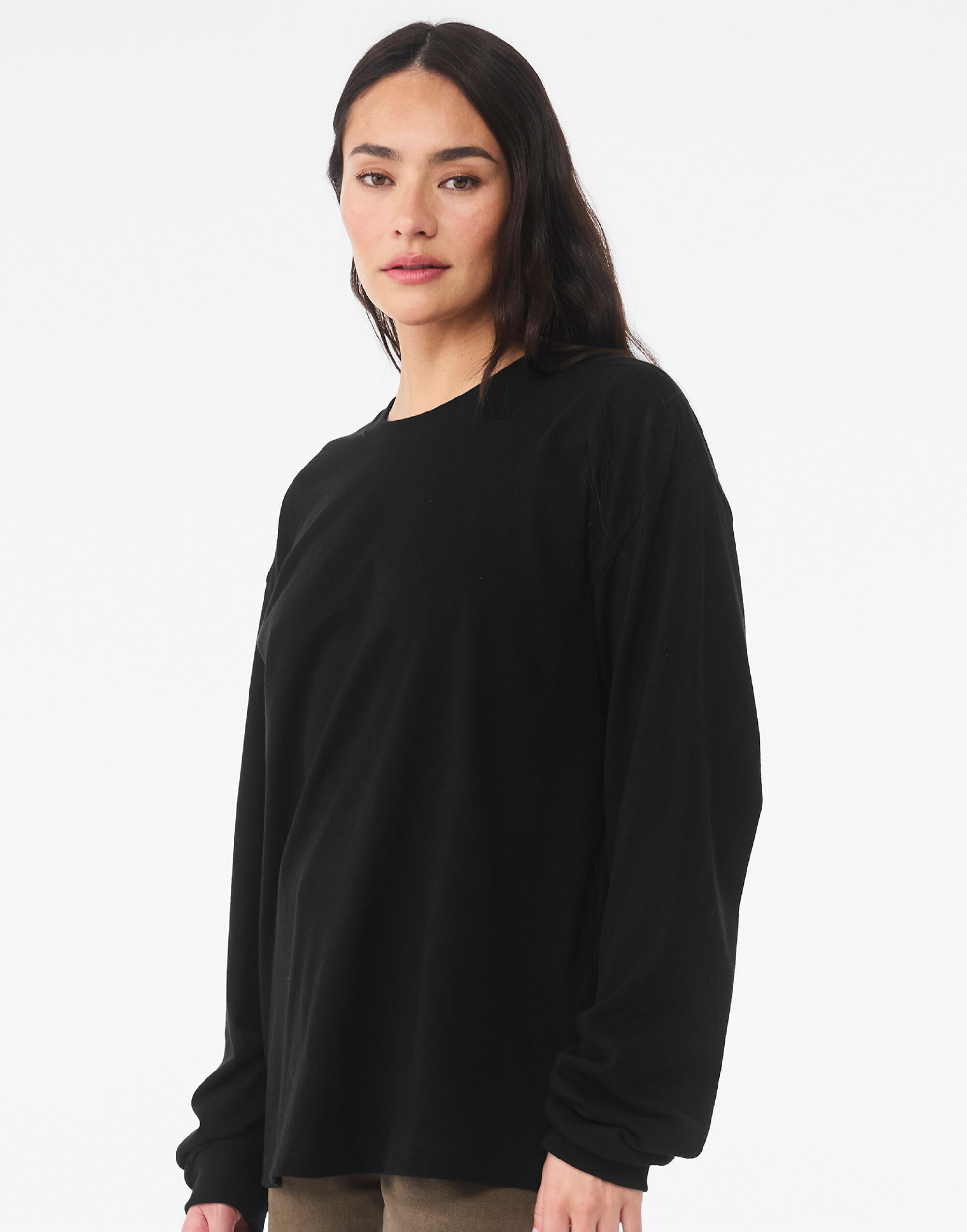 CA3511 Unisex Heavy Boxy Long Sleeve Tee Black CA3511 Unisex Heavy Boxy Long Sleeve Tee Black