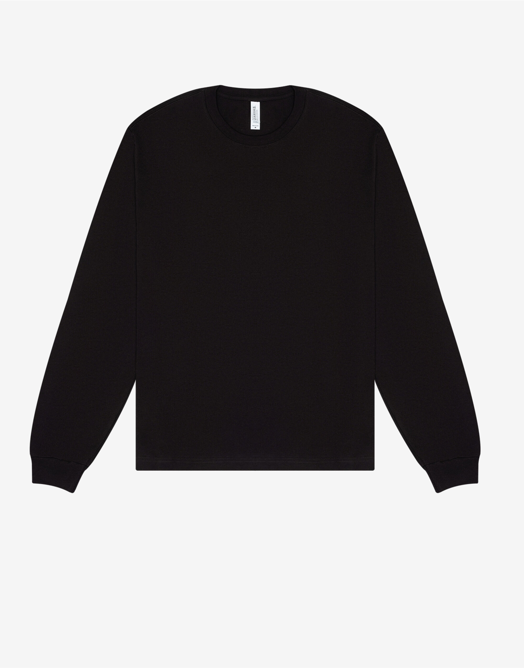 CA3511 Unisex Heavy Boxy Long Sleeve Tee Black