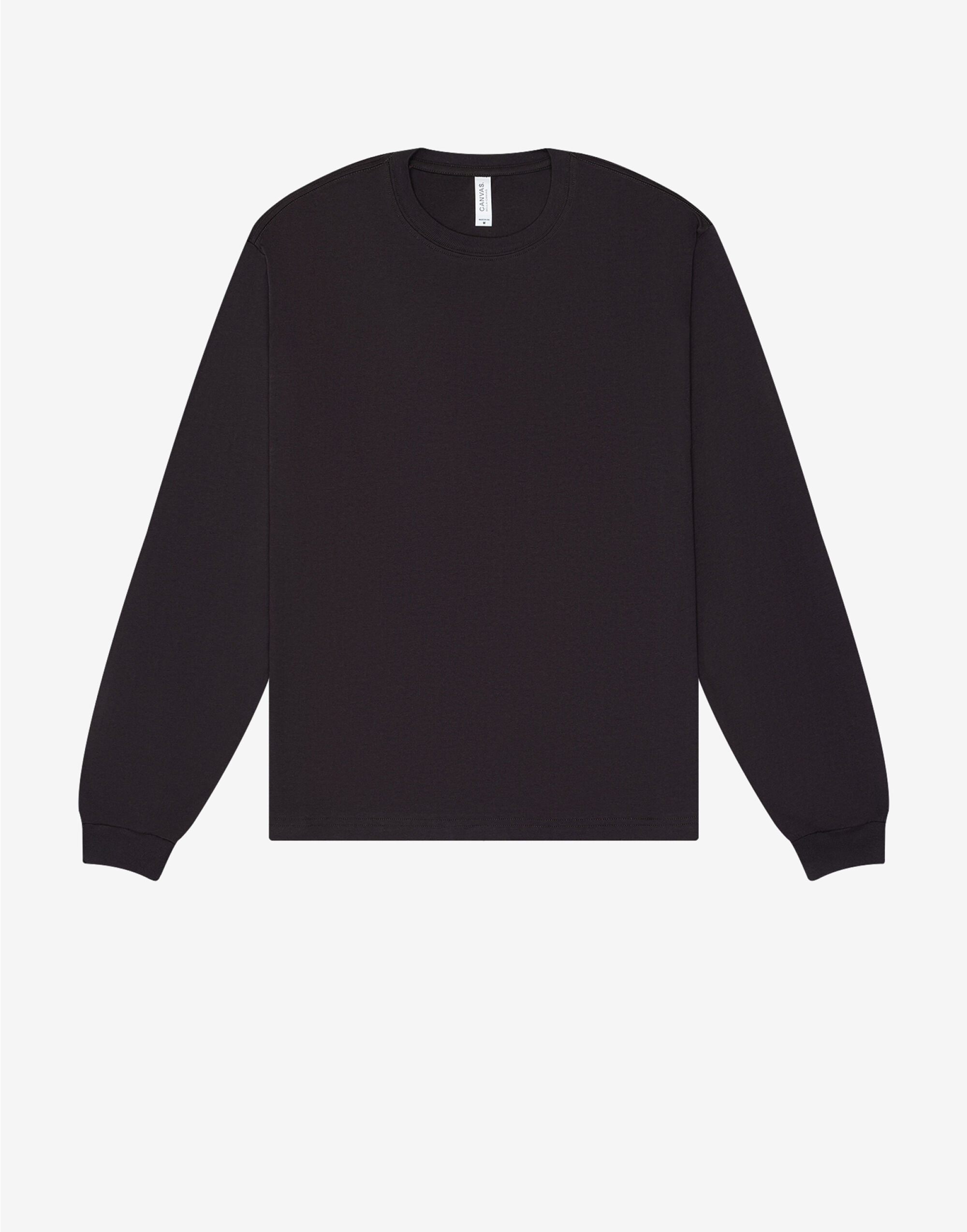 CA3511 Unisex Heavy Boxy Long Sleeve Tee Dark Grey