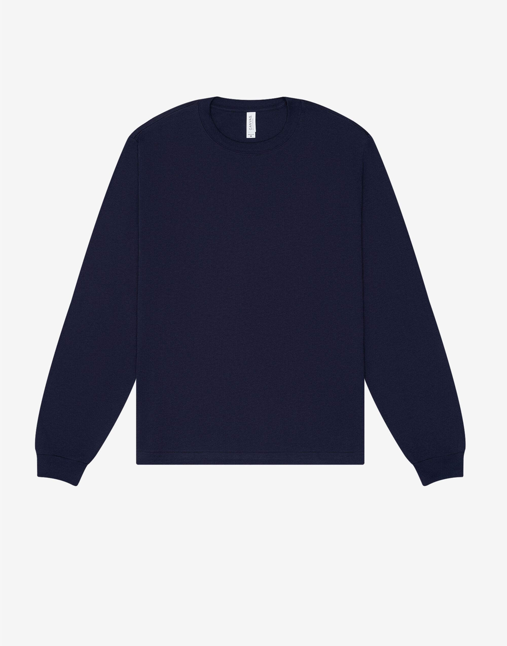 CA3511 Unisex Heavy Boxy Long Sleeve Tee Navy
