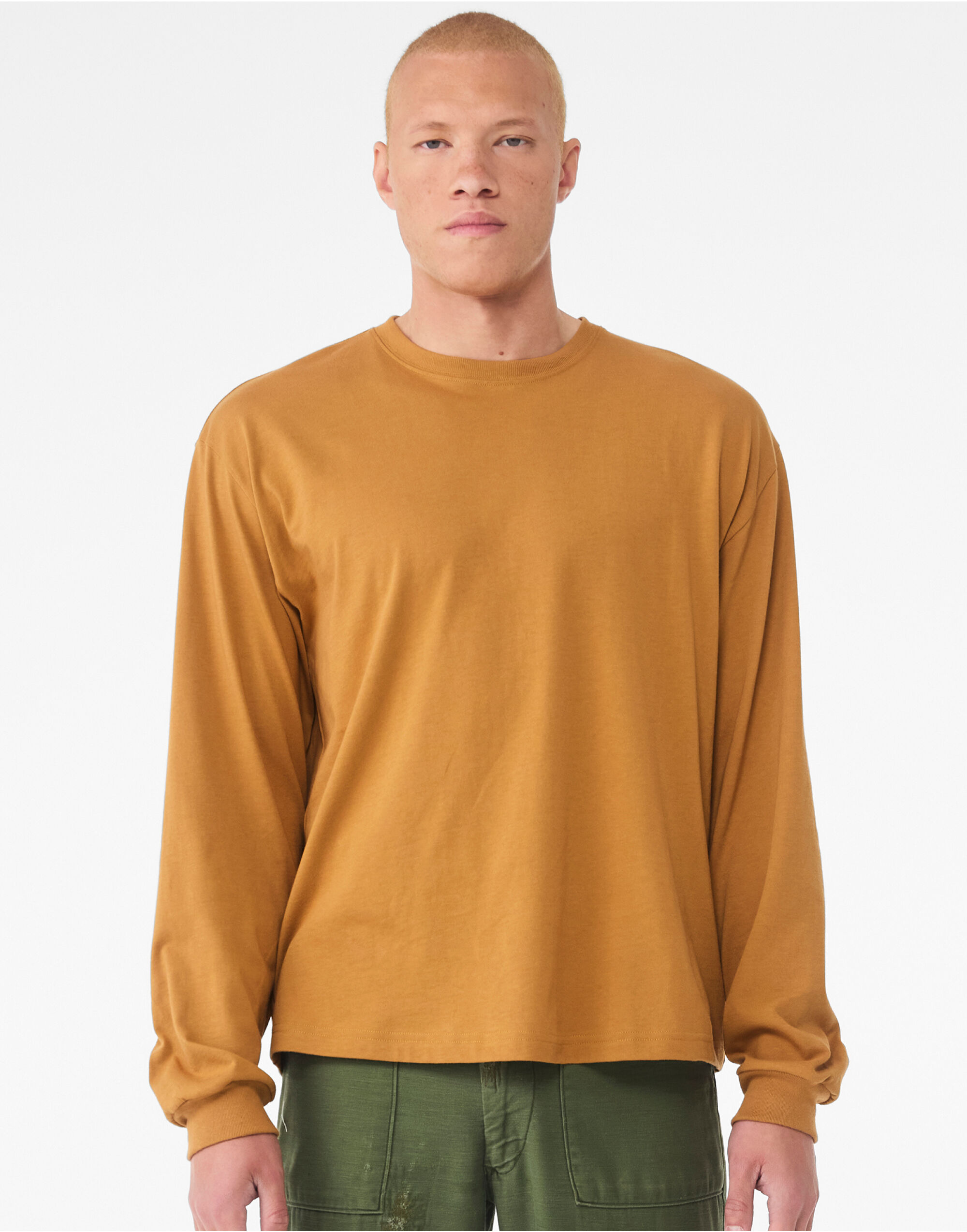 CA3511 Unisex Heavy Boxy Long Sleeve Tee Toast CA3511 Unisex Heavy Boxy Long Sleeve Tee Toast