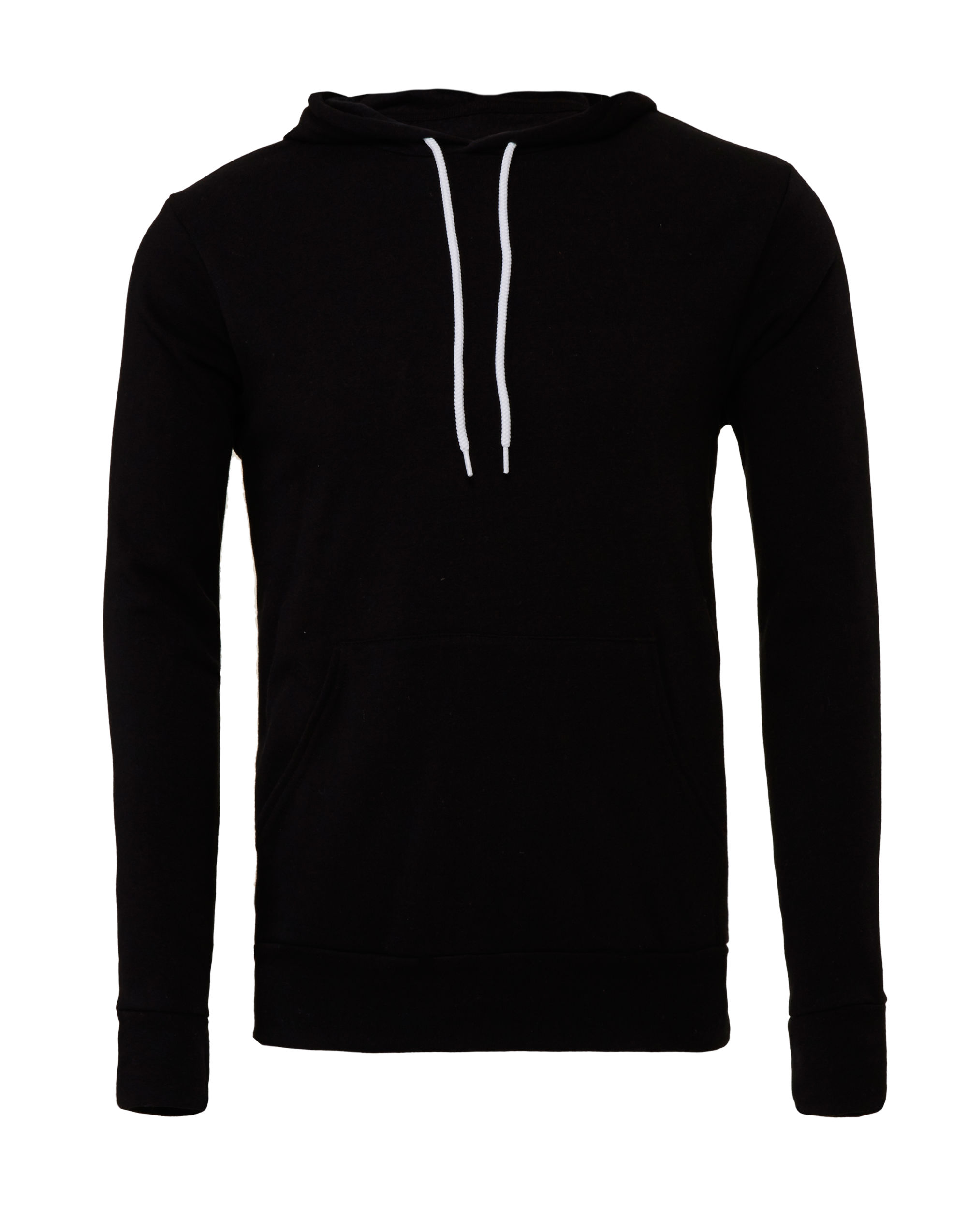 CA3719 Black Canvas Unisex Poly-Cotton Fleece Pullover Hoodie