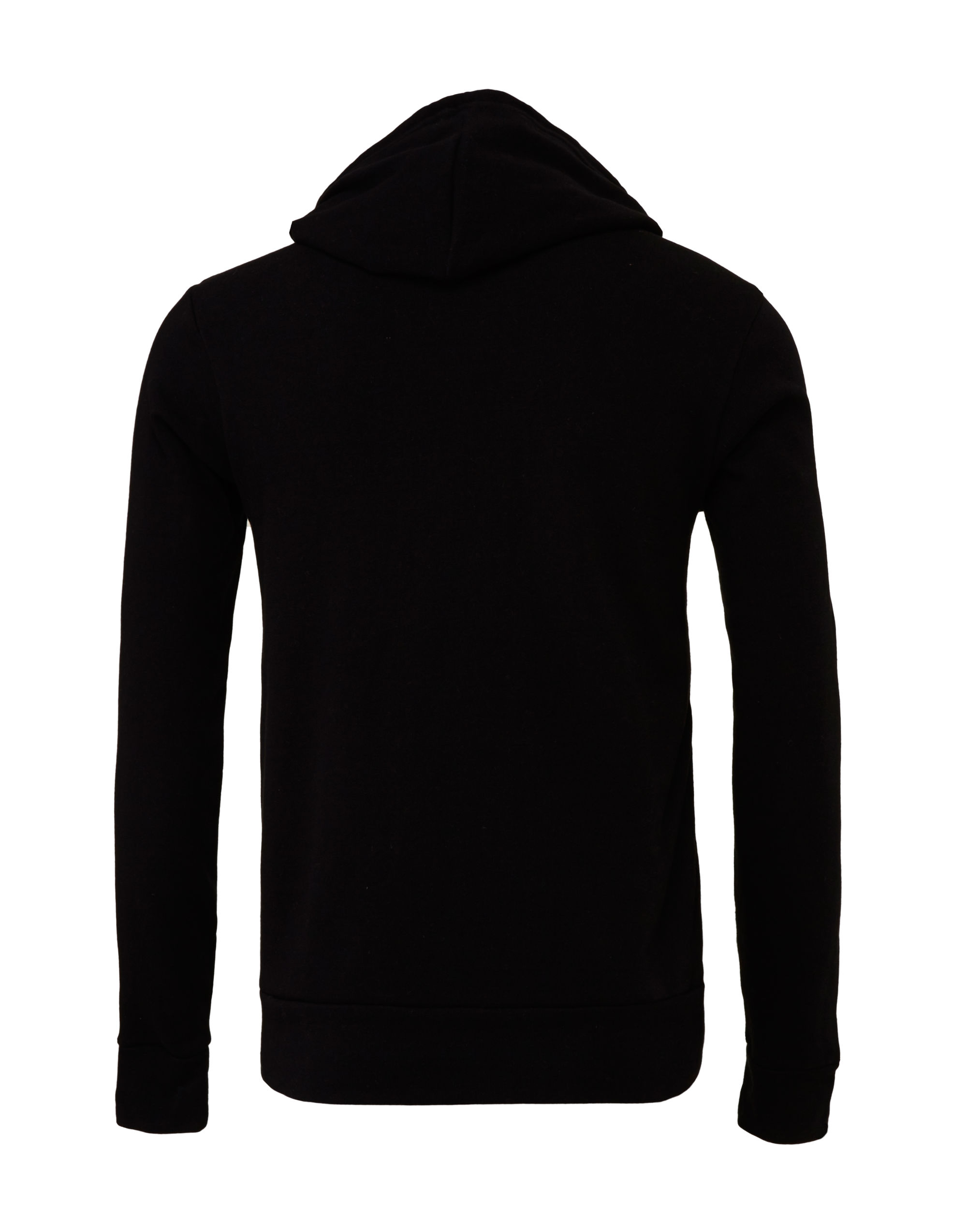 CA3719 Canvas Unisex Poly-Cotton Fleece Pullover Hoodie Black
