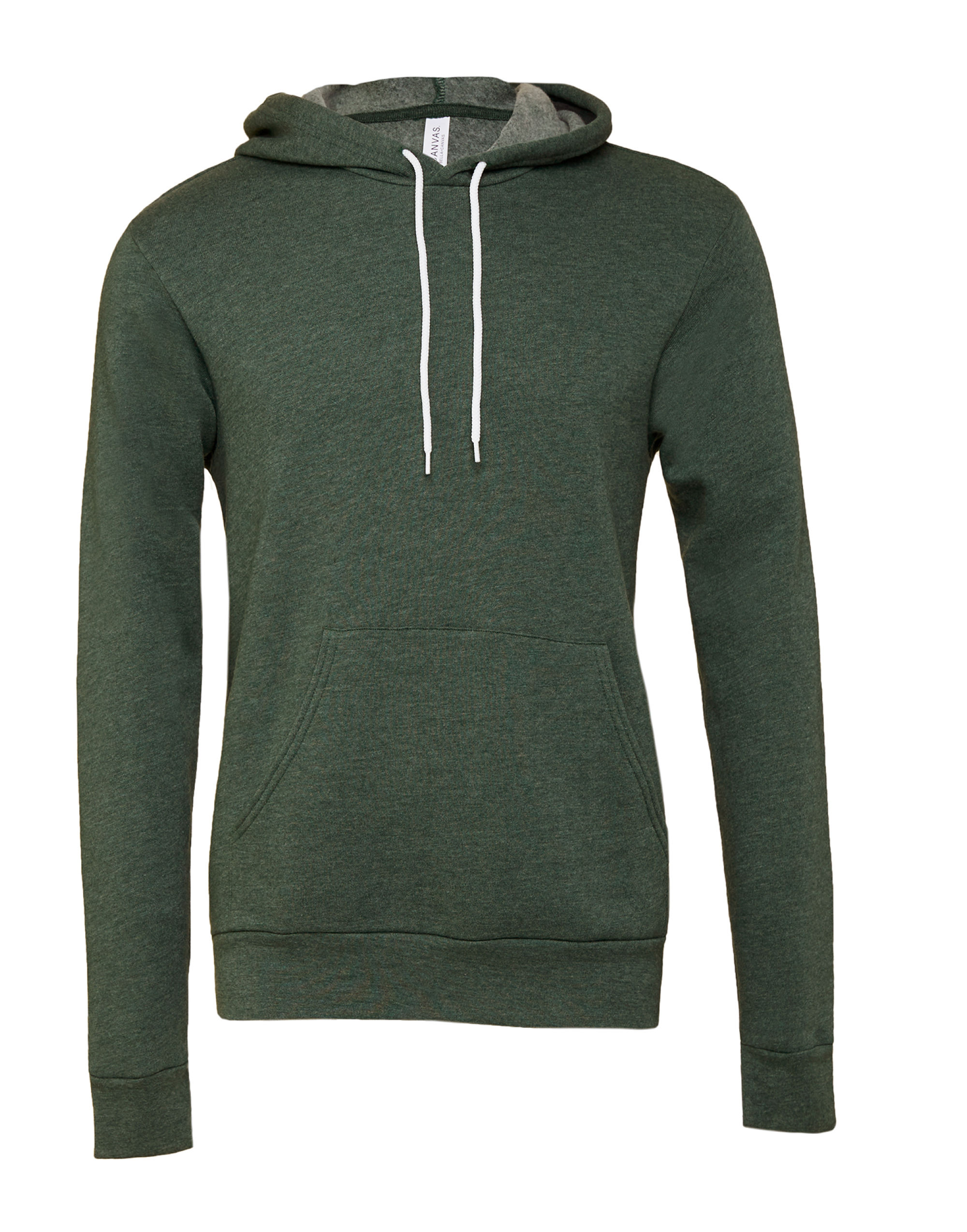 CA3719 Canvas Unisex Poly-Cotton Fleece Pullover Hoodie Heather Forest