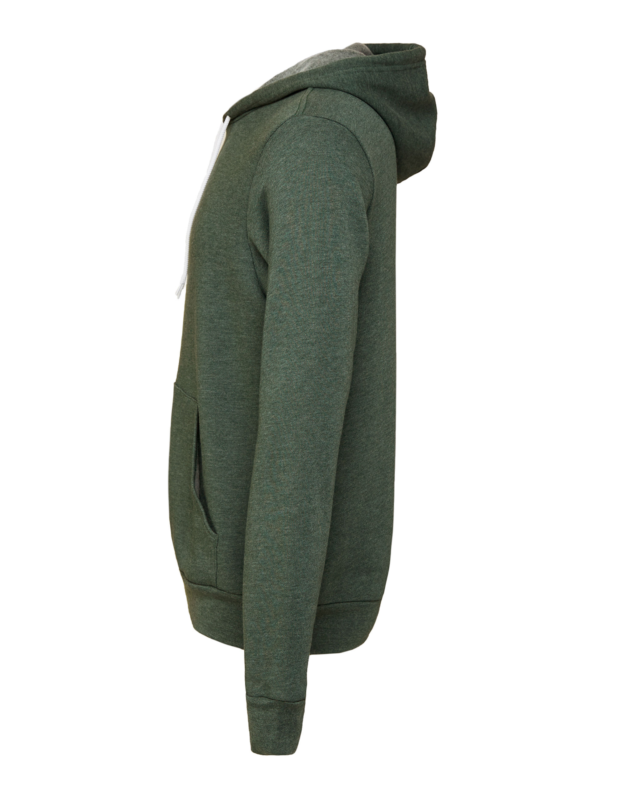 CA3719 Canvas Unisex Poly-Cotton Fleece Pullover Hoodie Heather Forest