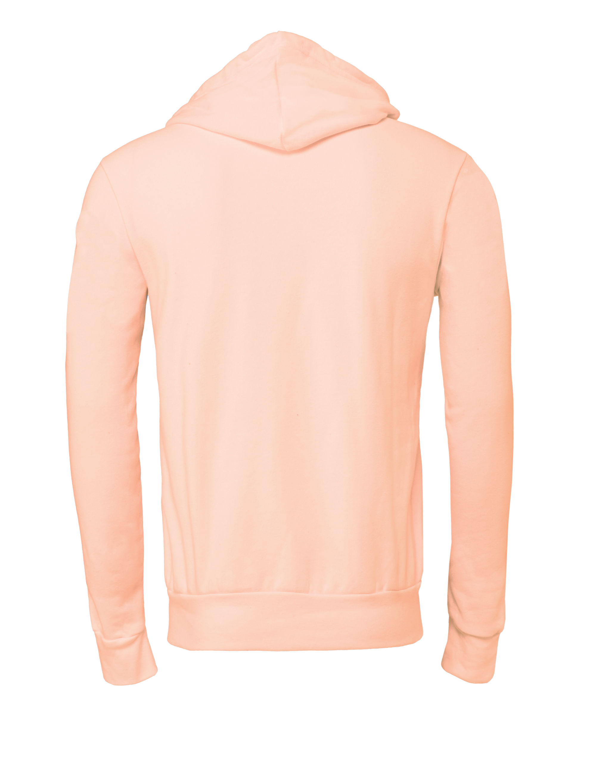 CA3719 Canvas Unisex Poly-Cotton Fleece Pullover Hoodie Peach