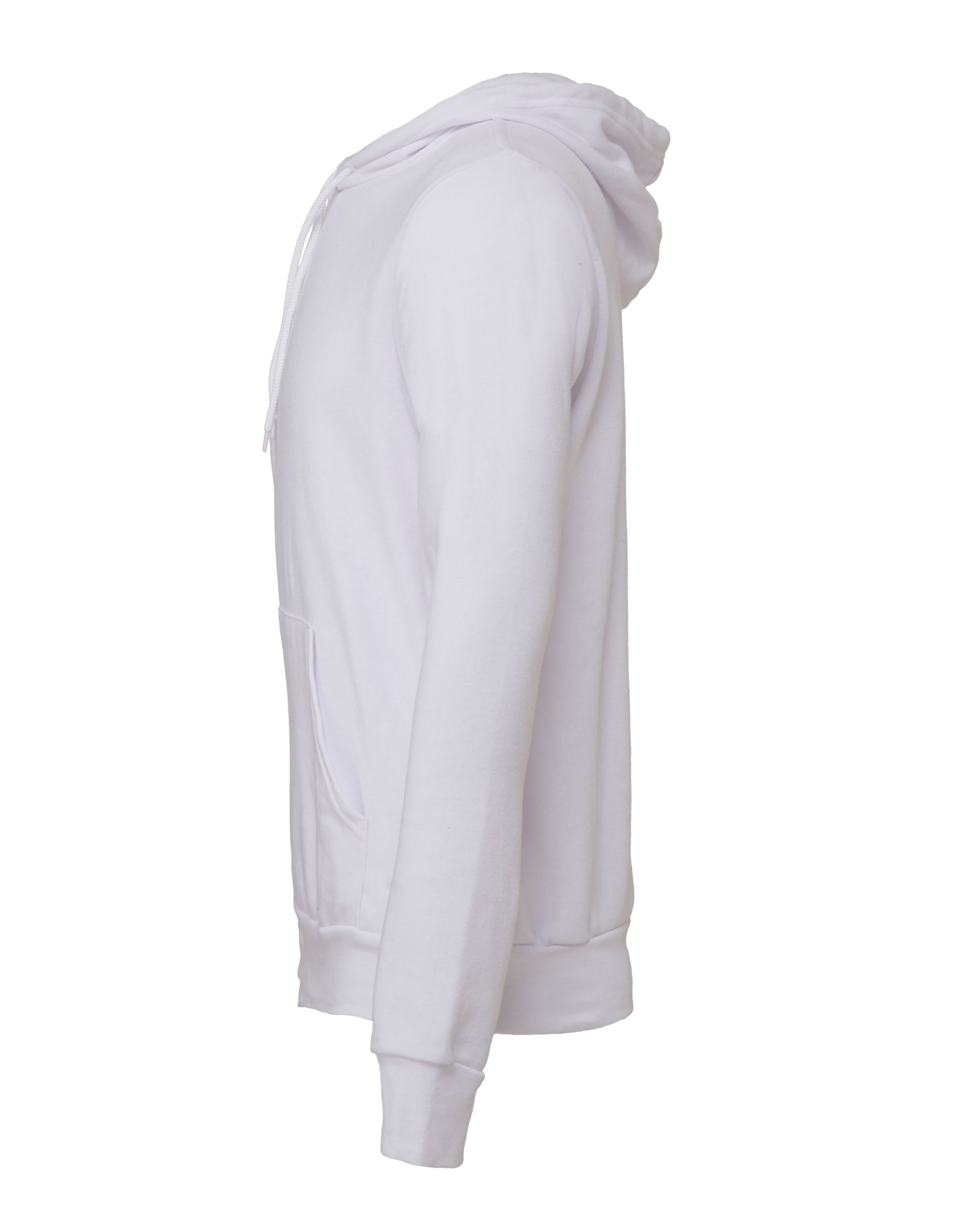 CA3719 Canvas Unisex Poly-Cotton Fleece Pullover Hoodie White