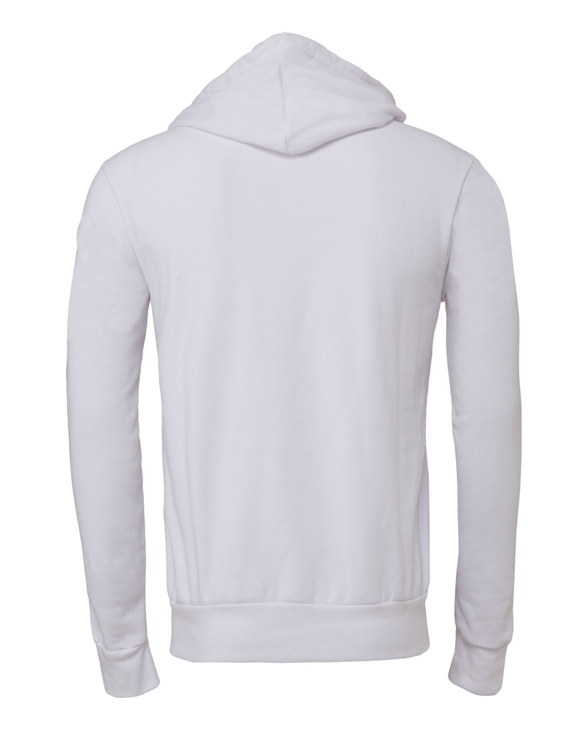 CA3719 Canvas Unisex Poly-Cotton Fleece Pullover Hoodie White