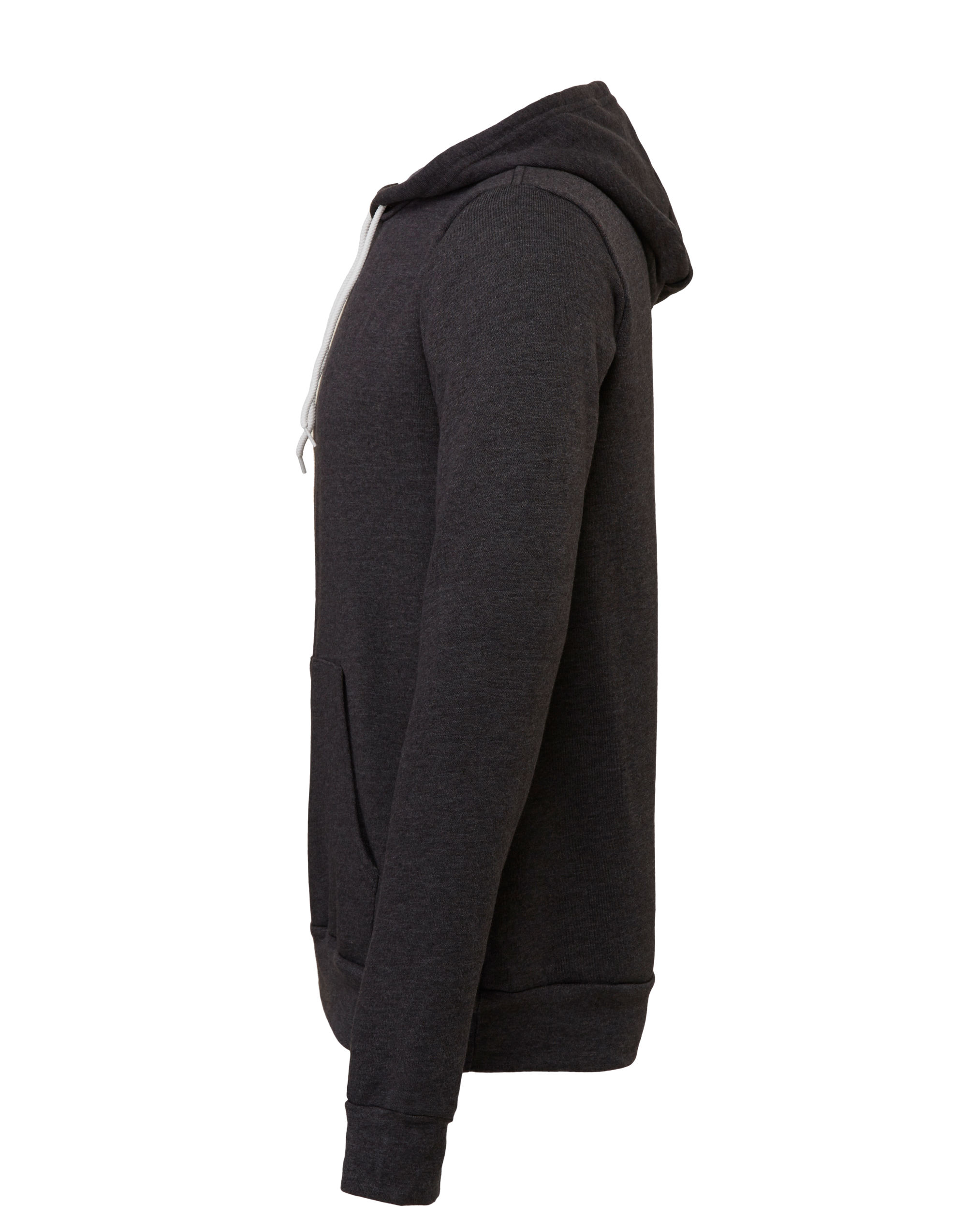 CA3719 Canvas Unisex Poly-Cotton Fleece Pullover Hoodie Dark Grey Heather