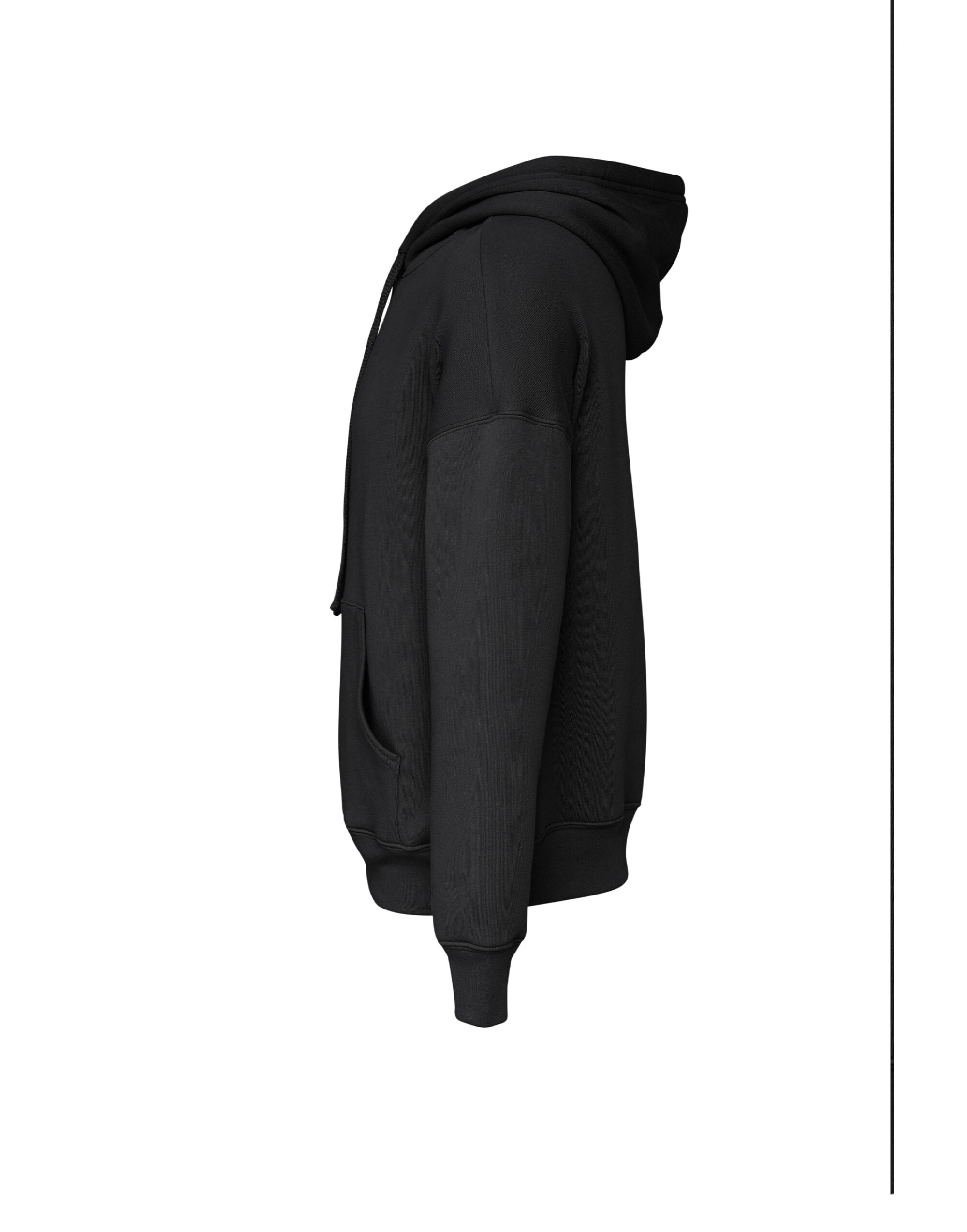 CA3729 Unisex Sponge Fleece DTM Hoodie Black