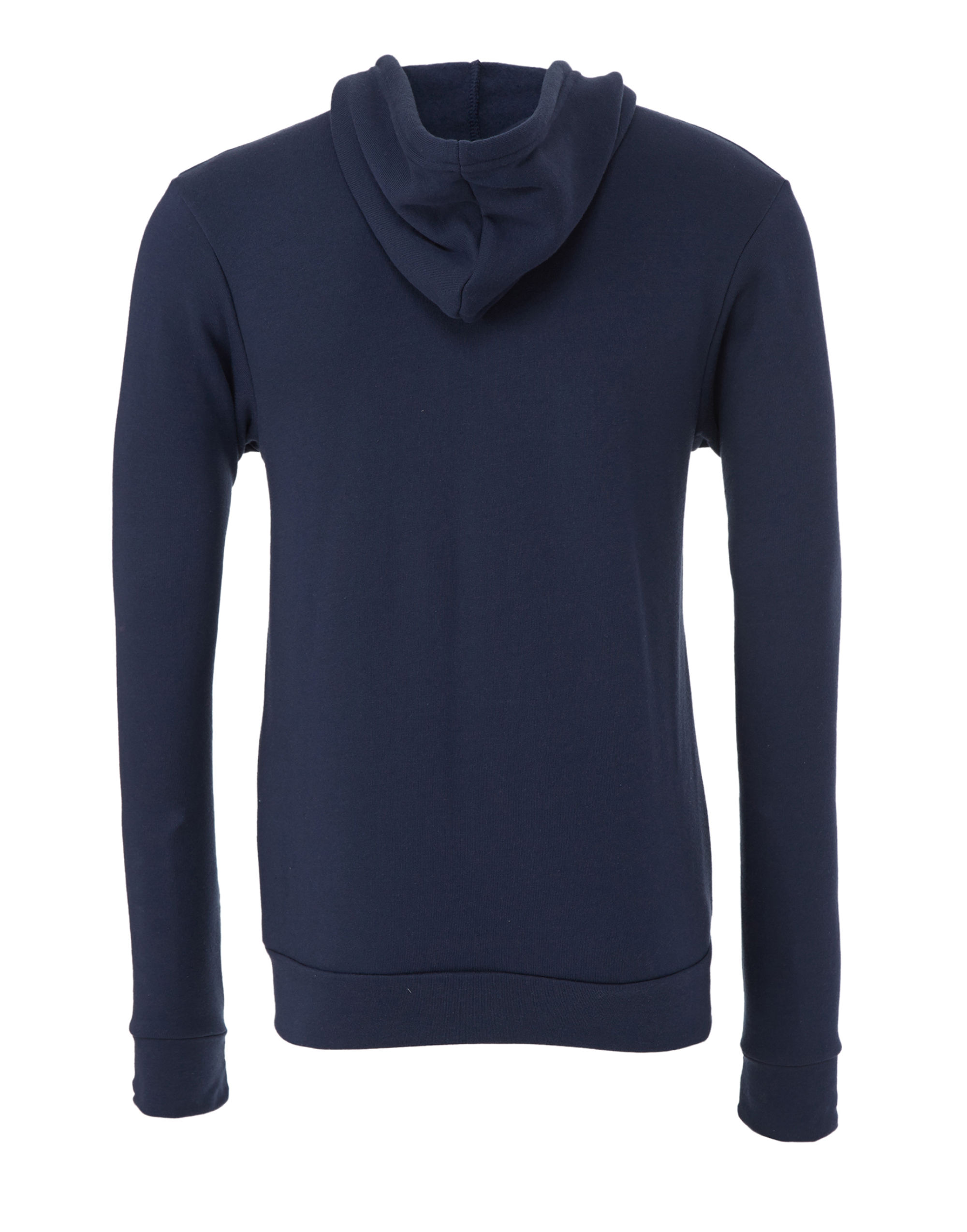 CA3739 Canvas Unisex Poly-Cotton Fleece Full-Zip Hoodie Navy