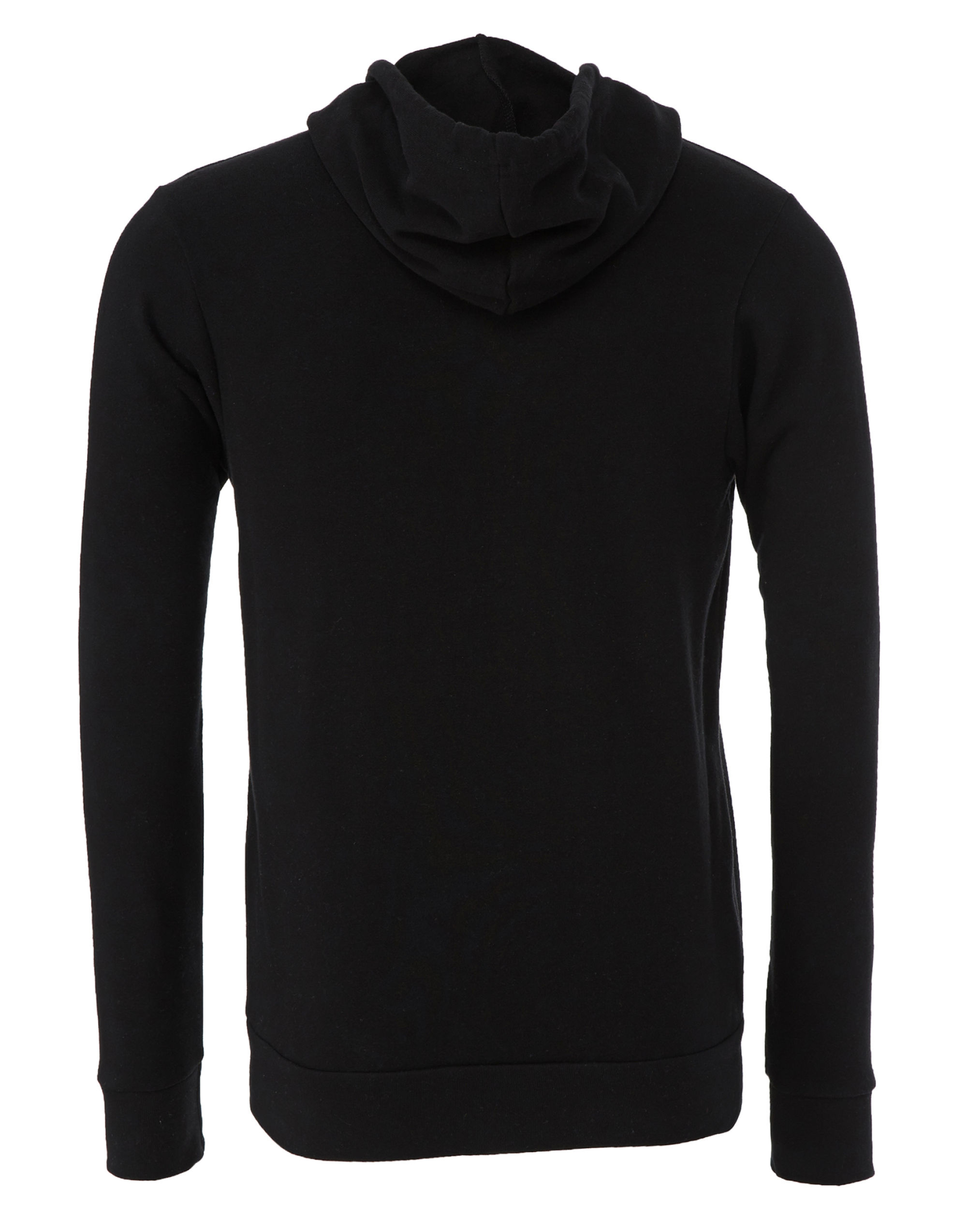 CA3739 Canvas Unisex Poly-Cotton Fleece Full-Zip Hoodie Black