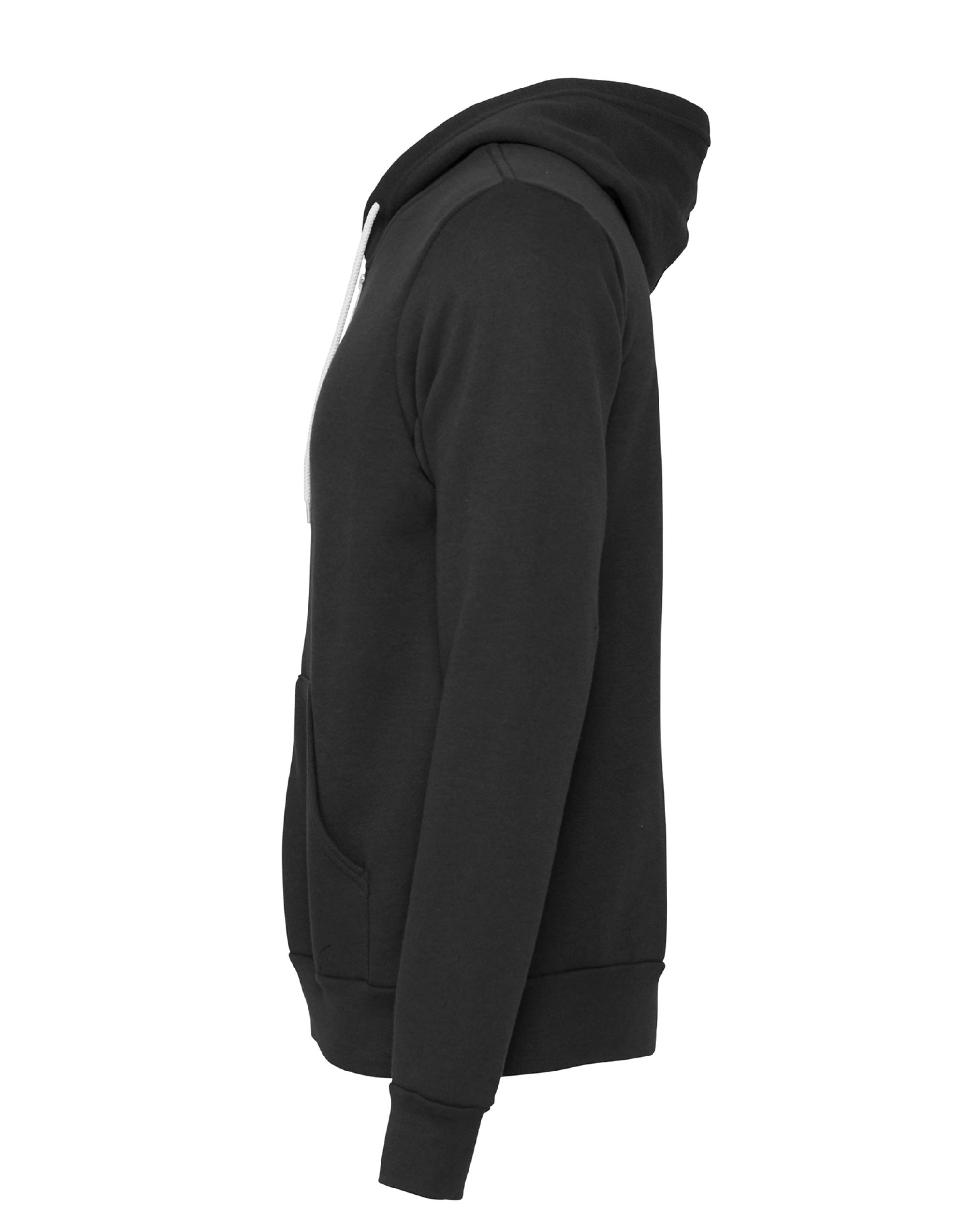 CA3739 Canvas Unisex Poly-Cotton Fleece Full-Zip Hoodie DTG Dark Grey