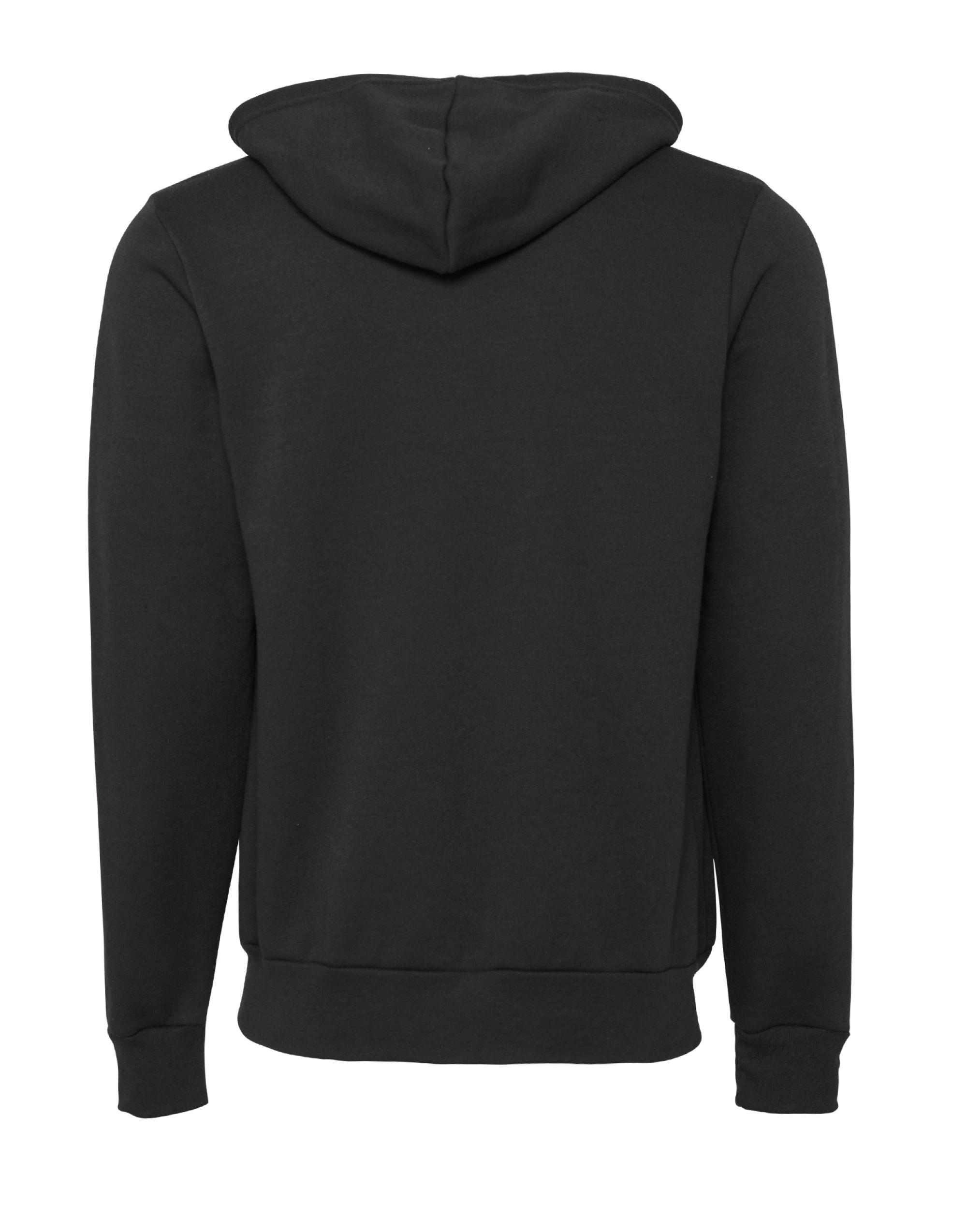 CA3739 Canvas Unisex Poly-Cotton Fleece Full-Zip Hoodie DTG Dark Grey