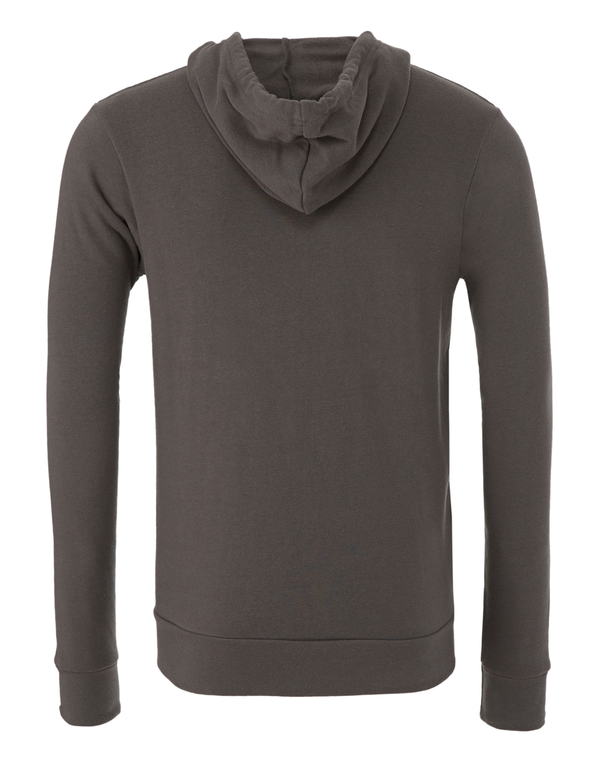 CA3739 Canvas Unisex Poly-Cotton Fleece Full-Zip Hoodie Asphalt
