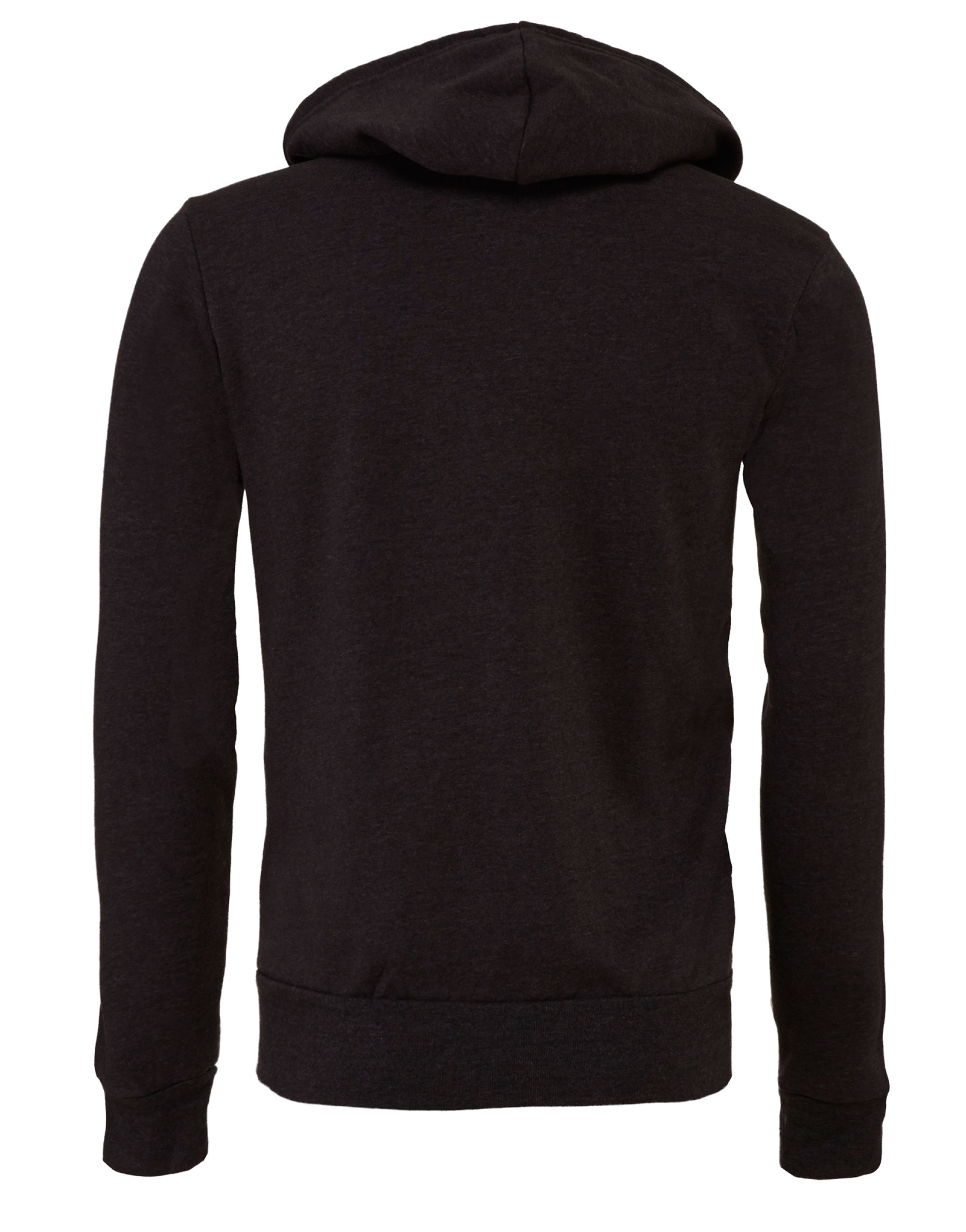 CA3739 Canvas Unisex Poly-Cotton Fleece Full-Zip Hoodie Dark Grey Heather
