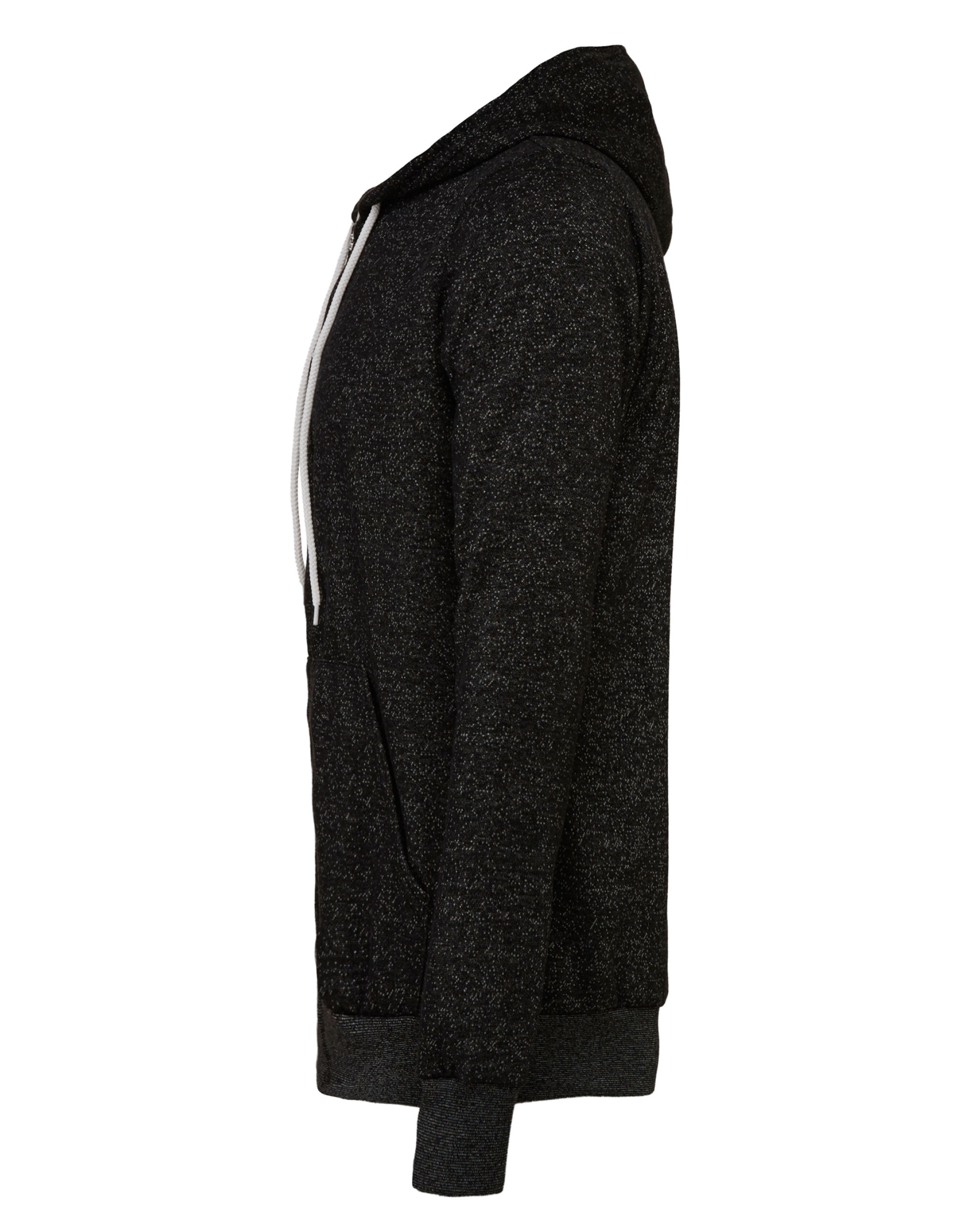 CA3739 Canvas Unisex Poly-Cotton Fleece Full-Zip Hoodie DTG Black