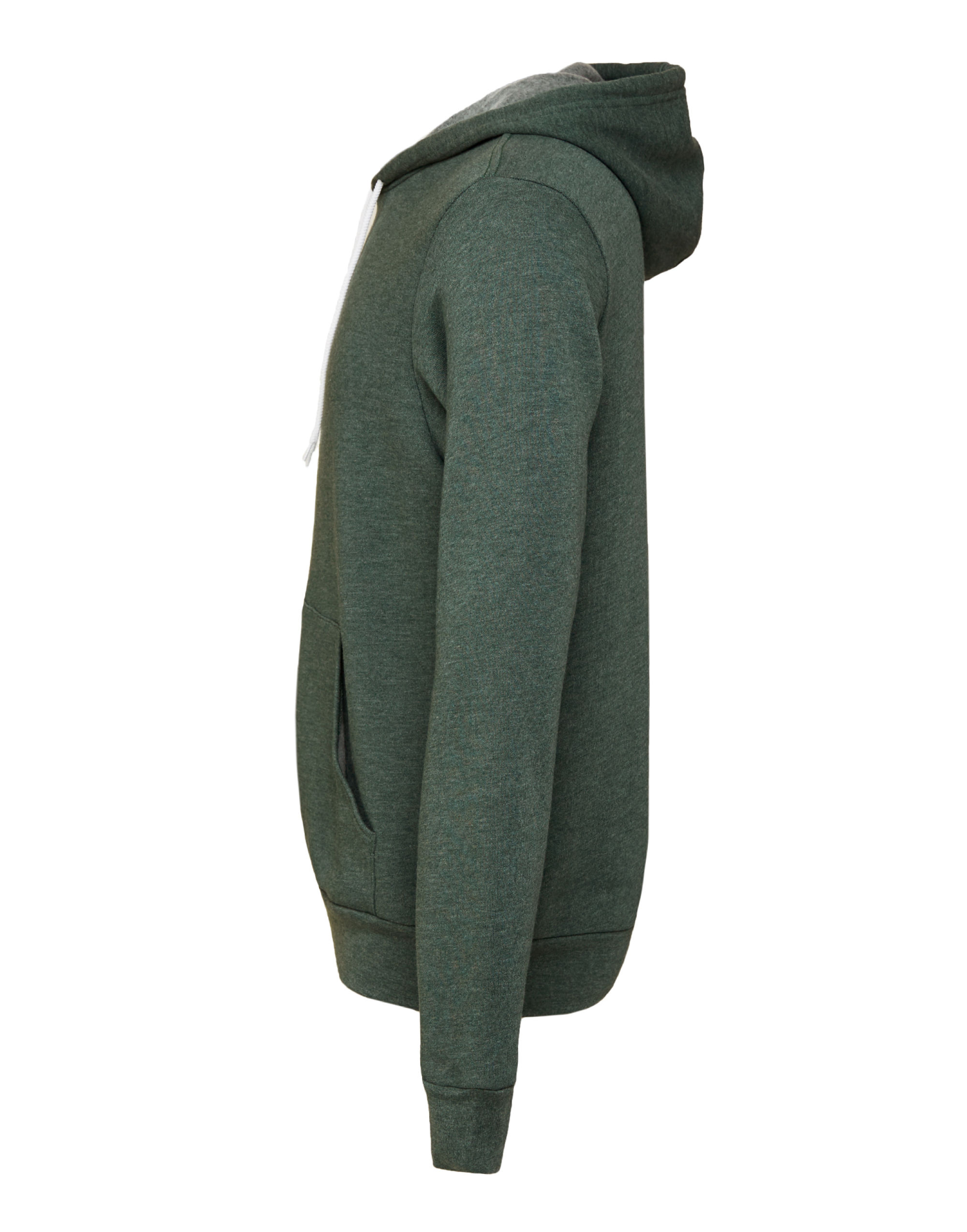 CA3739 Canvas Unisex Poly-Cotton Fleece Full-Zip Hoodie Heather Forest