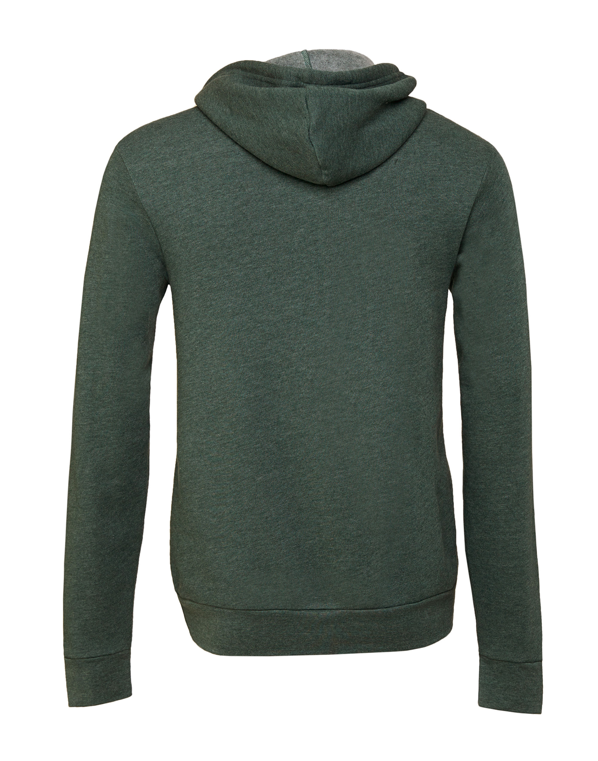 CA3739 Canvas Unisex Poly-Cotton Fleece Full-Zip Hoodie Heather Forest