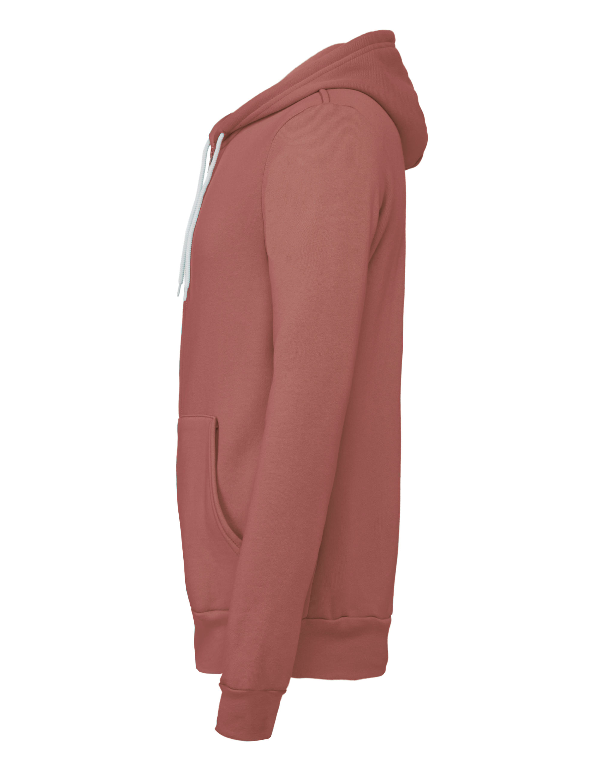 CA3739 Canvas Unisex Poly-Cotton Fleece Full-Zip Hoodie Mauve
