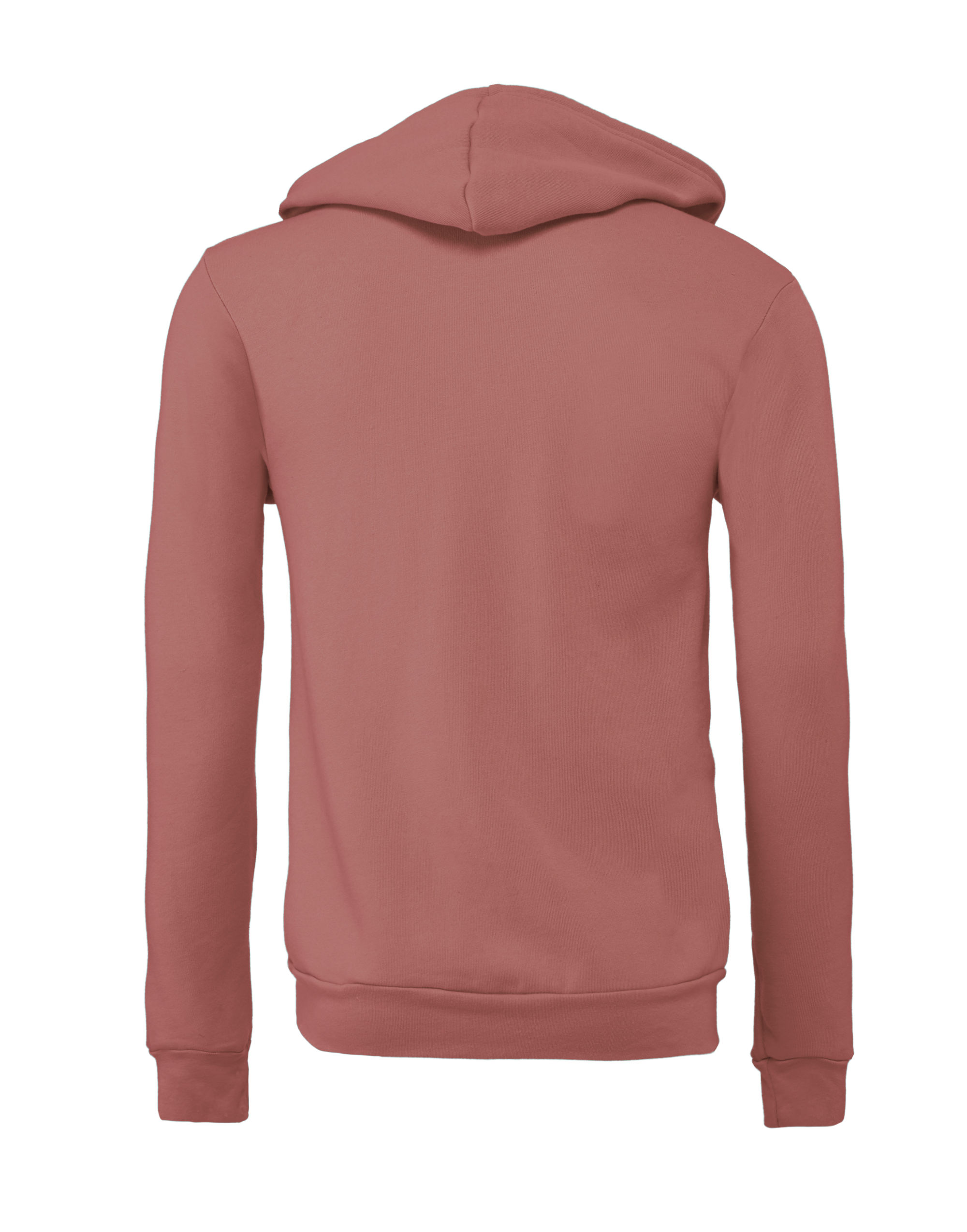 CA3739 Canvas Unisex Poly-Cotton Fleece Full-Zip Hoodie Mauve
