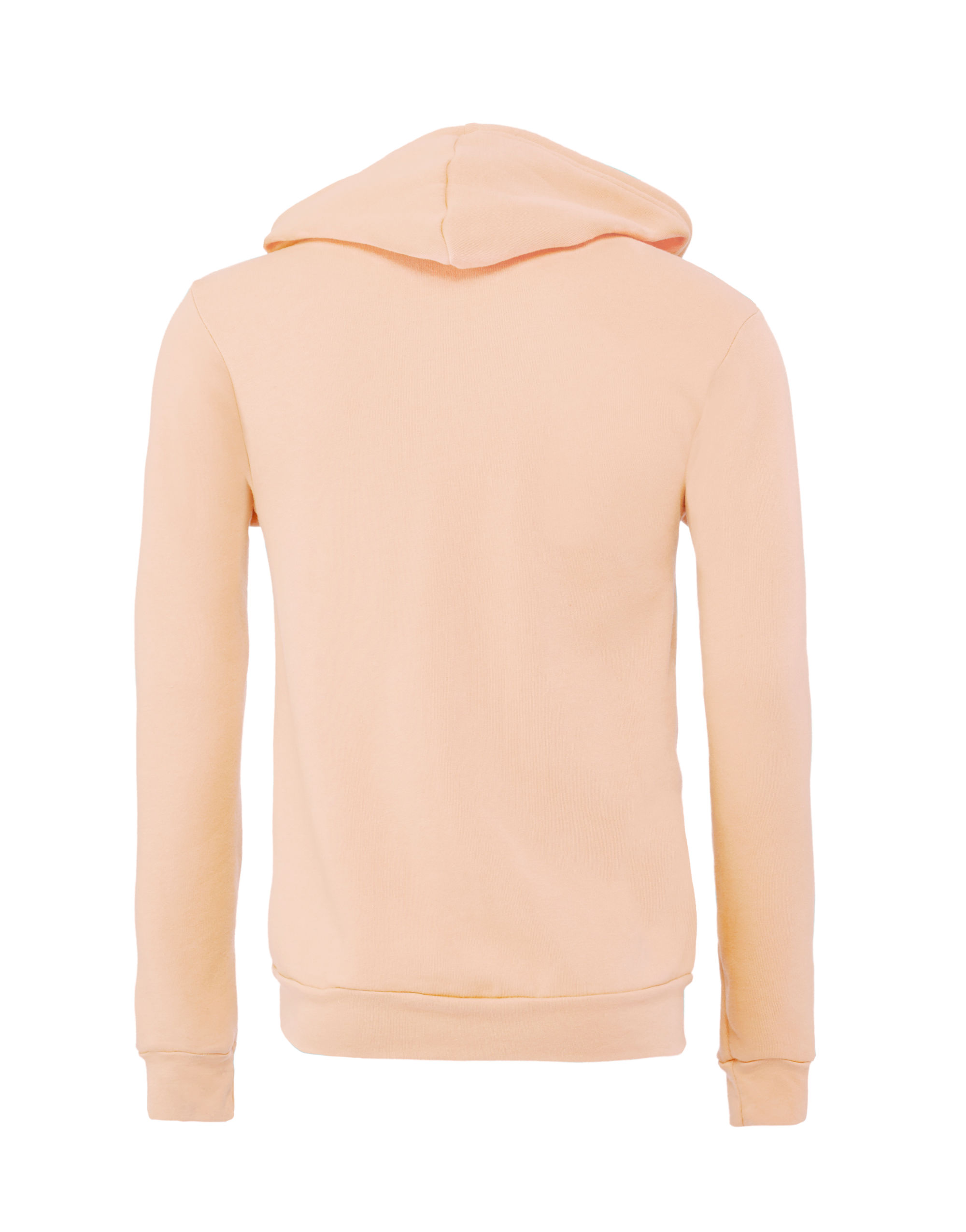 CA3739 Canvas Unisex Poly-Cotton Fleece Full-Zip Hoodie Peach