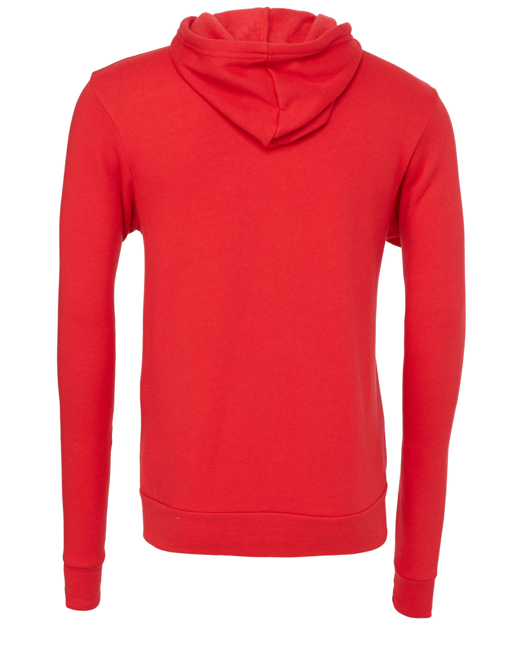 CA3739 Canvas Unisex Poly-Cotton Fleece Full-Zip Hoodie Red