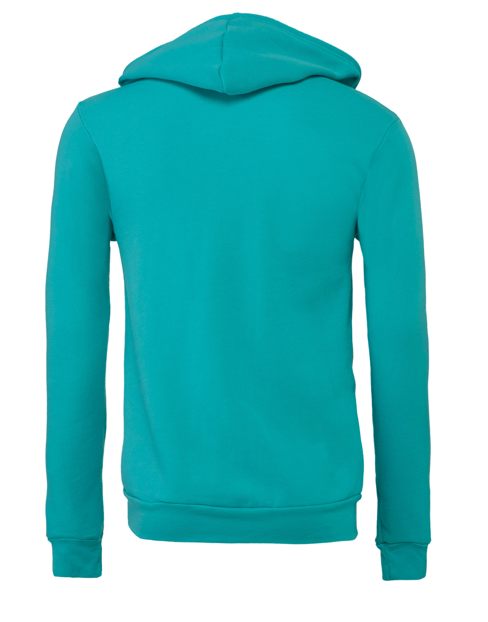 CA3739 Canvas Unisex Poly-Cotton Fleece Full-Zip Hoodie Teal