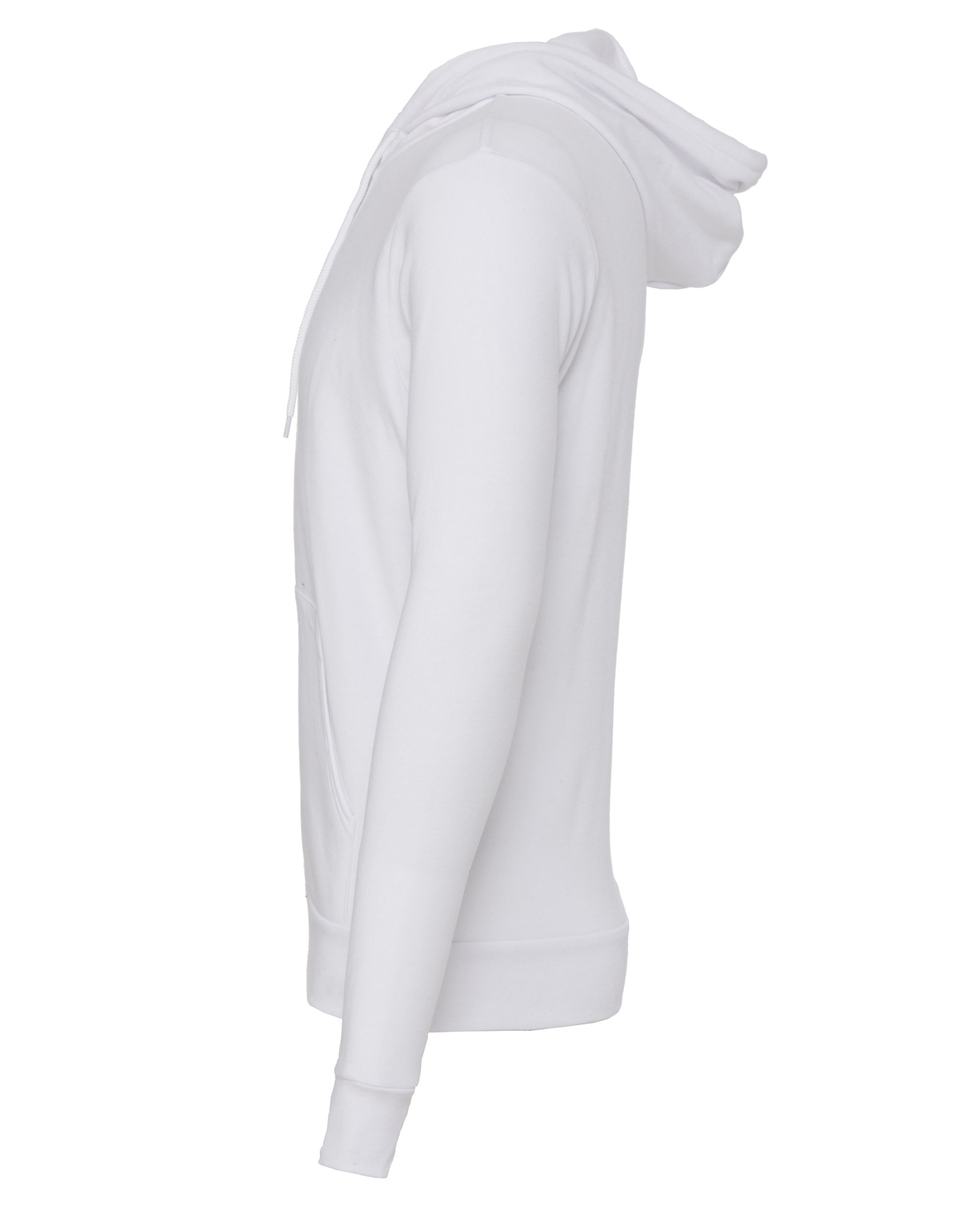 CA3739 Canvas Unisex Poly-Cotton Fleece Full-Zip Hoodie White