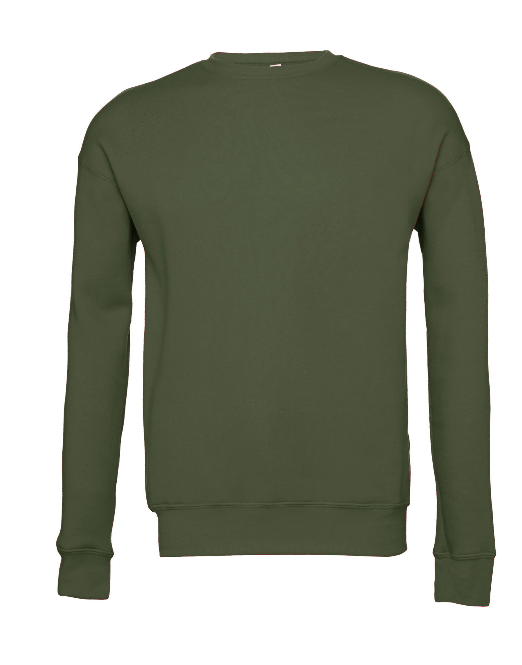 CA3945 Unisex Drop Shoulder Fleece Military Green CA3945 Unisex Drop Shoulder Fleece Military Green