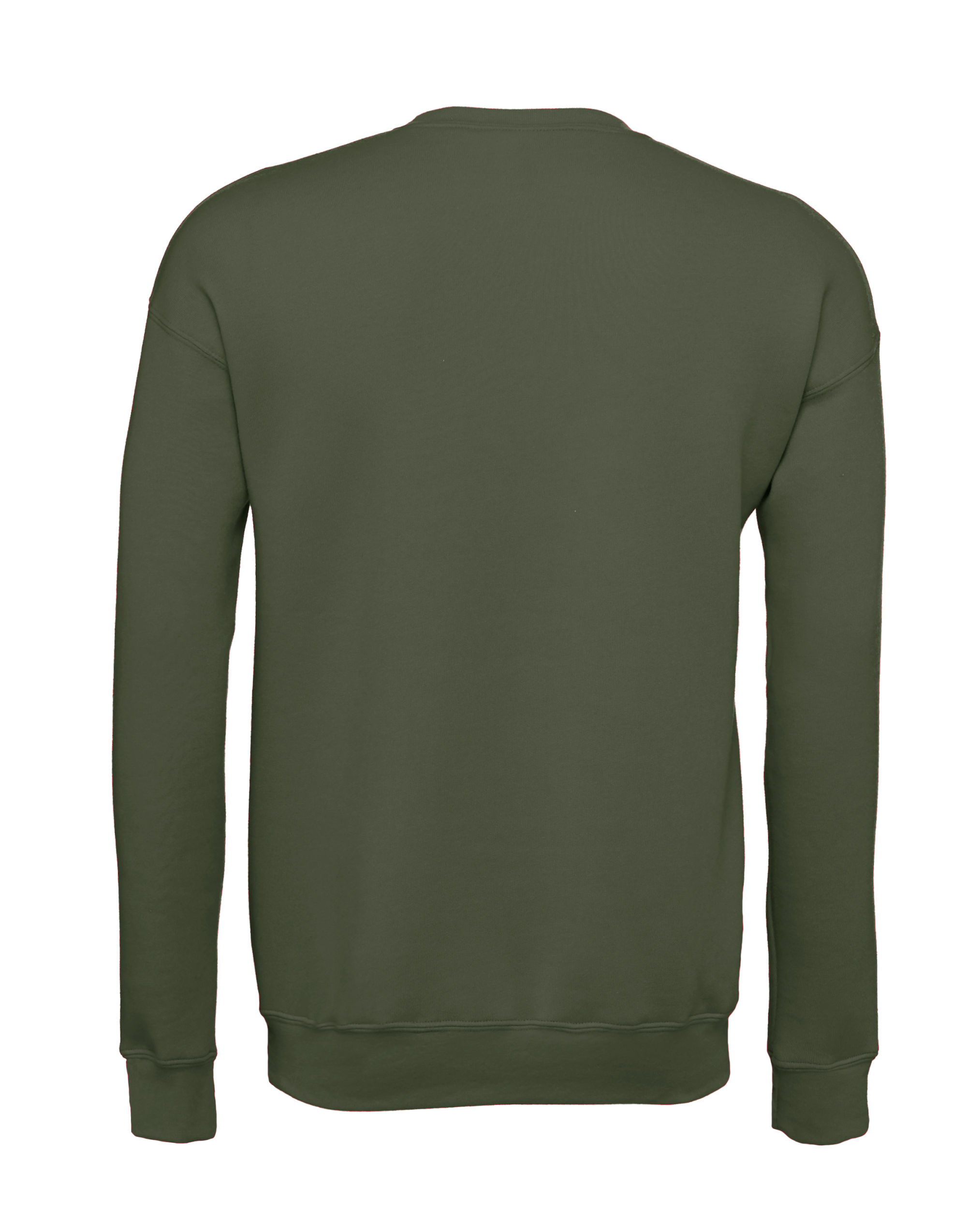 CA3945 Unisex Drop Shoulder Fleece Military Green