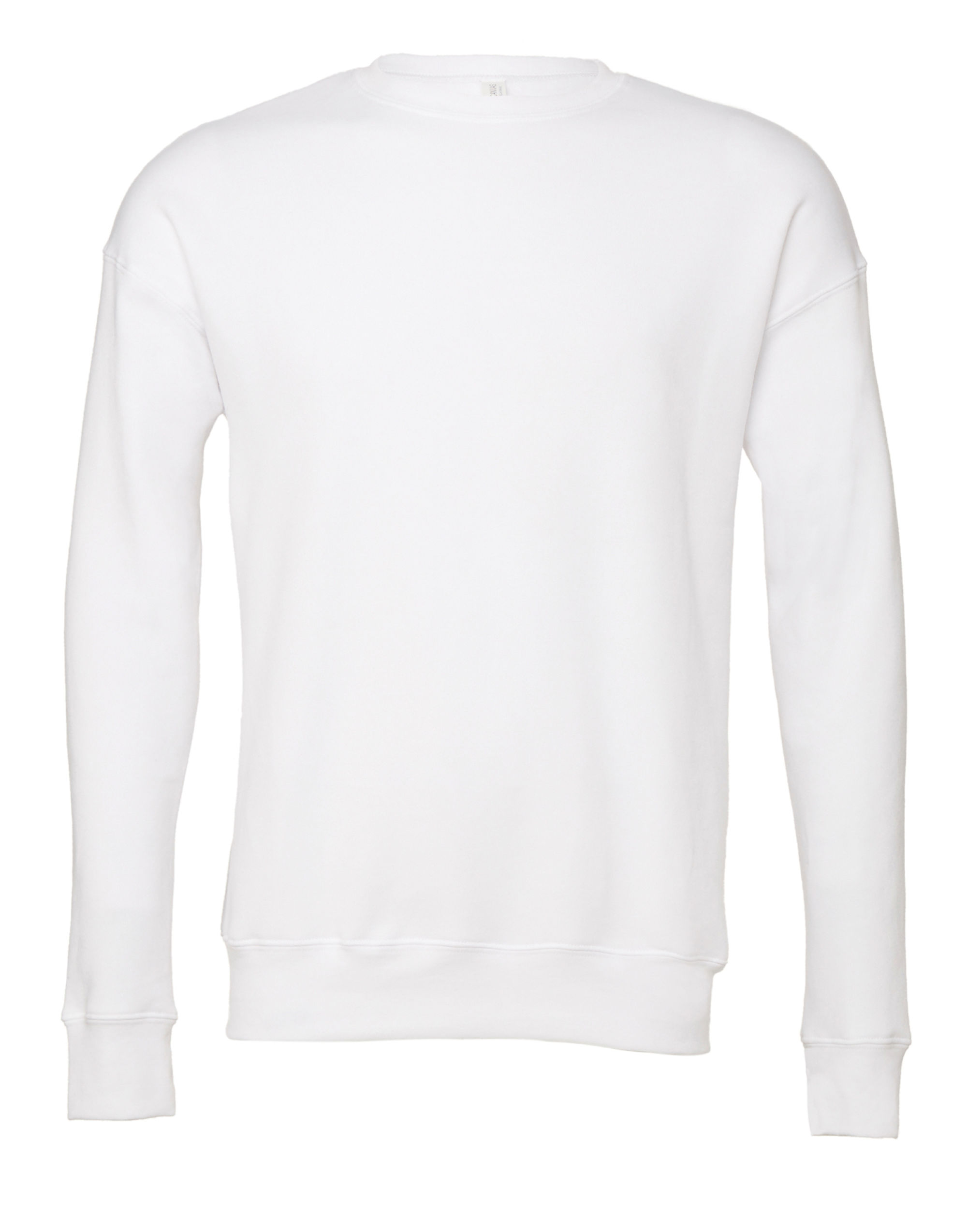 CA3945 Unisex Drop Shoulder Fleece White CA3945 Unisex Drop Shoulder Fleece White