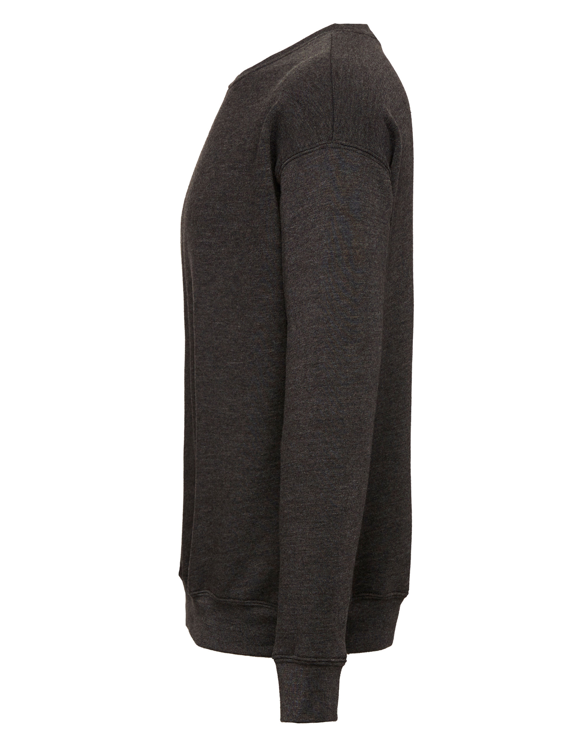 CA3945 Unisex Drop Shoulder Fleece Dark Grey Heather