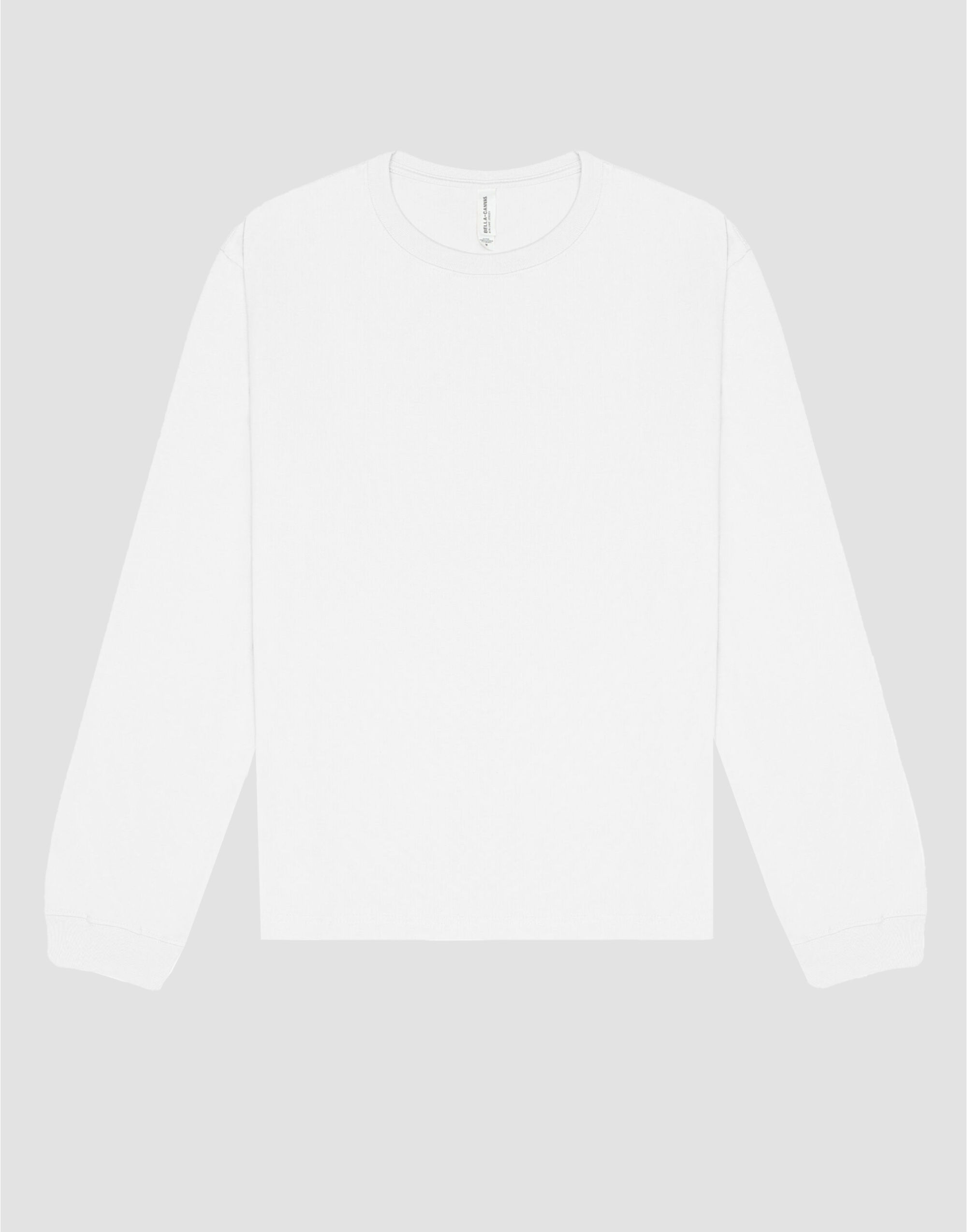 CA4651 Unisex Long Sleeve Heavy Tee White