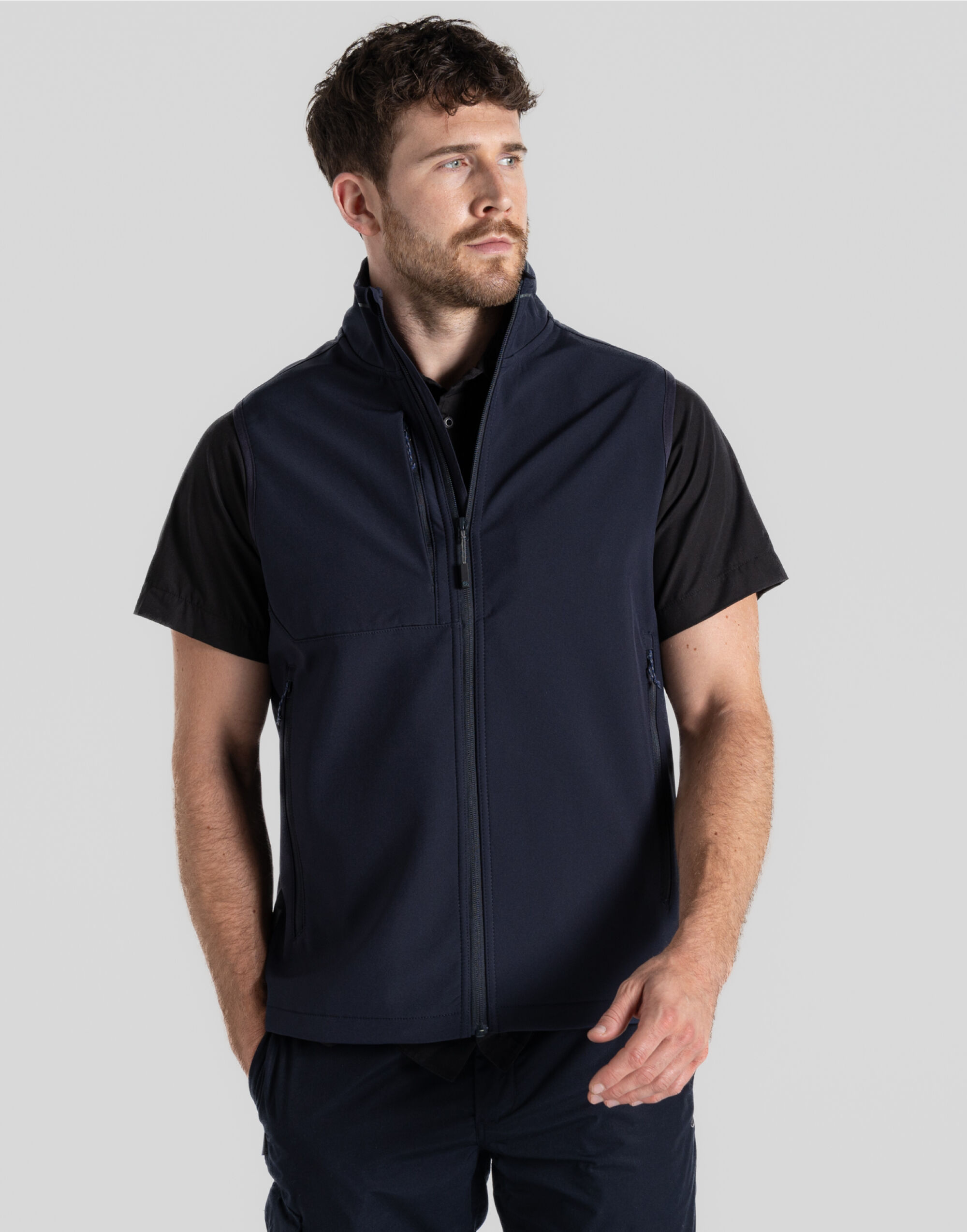 CEB003 Basecamp Softshell Vest Bodywarmer Dark Navy