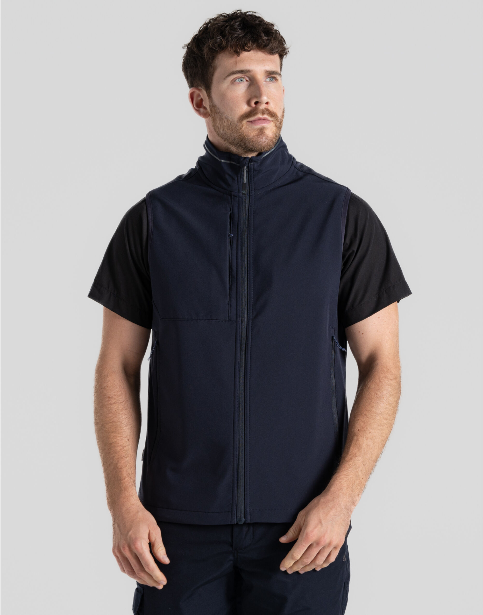 CEB003 Basecamp Softshell Vest Bodywarmer Dark Navy