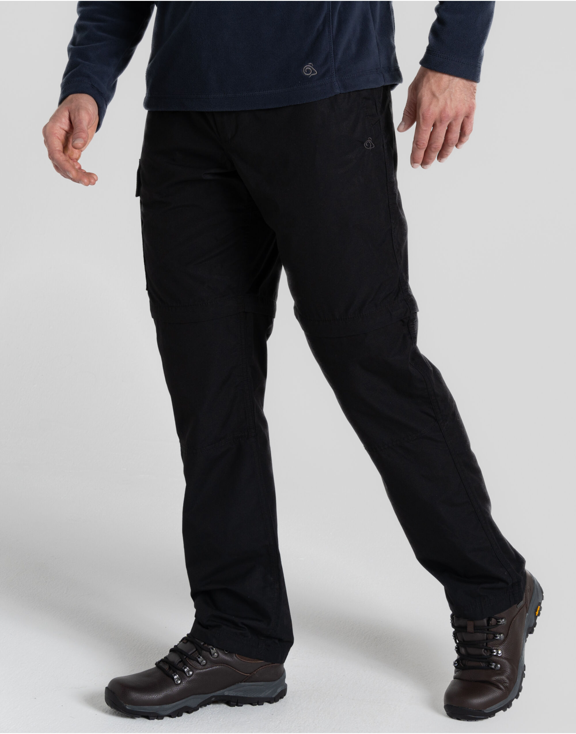 CEJ005L Men’s Expert Kiwi Tailored Convertible Trousers (Long) Black