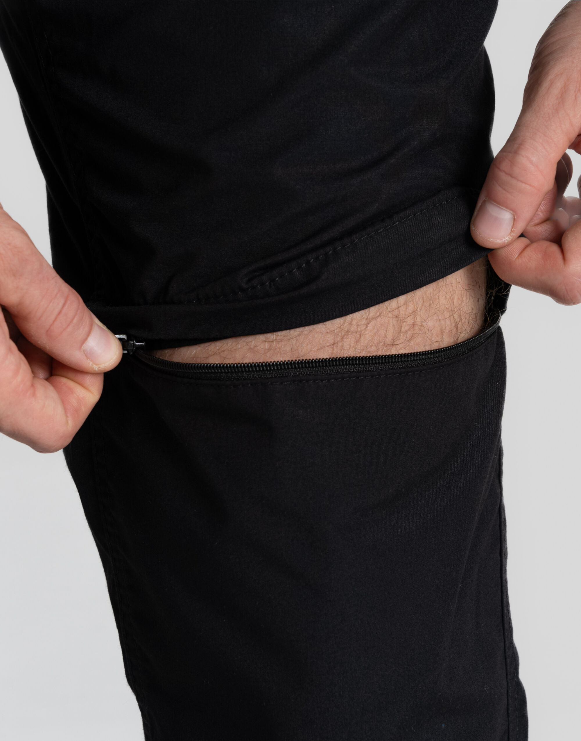 CEJ005L Men’s Expert Kiwi Tailored Convertible Trousers (Long) Black