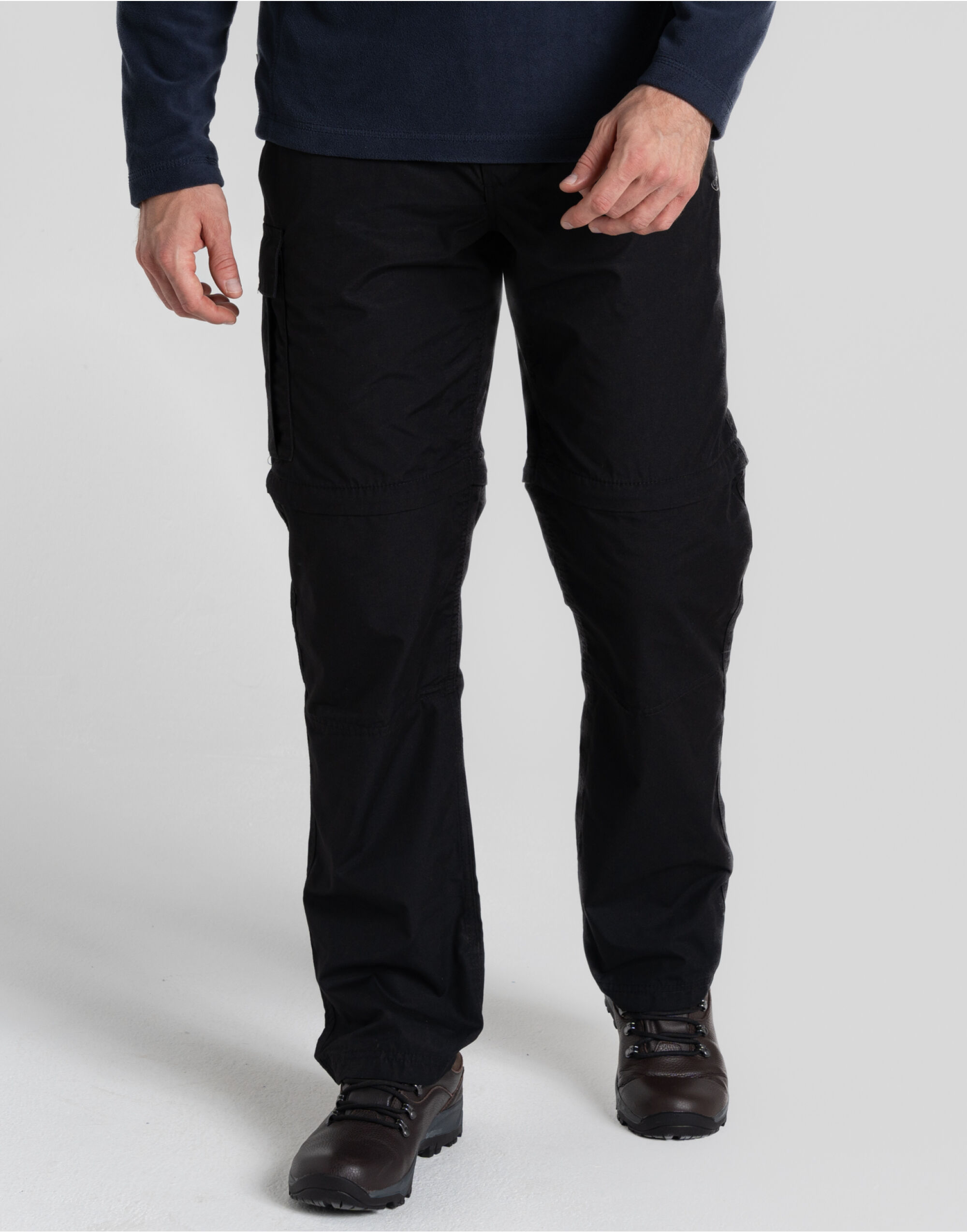 CEJ005L Men’s Expert Kiwi Tailored Convertible Trousers (Long) Black