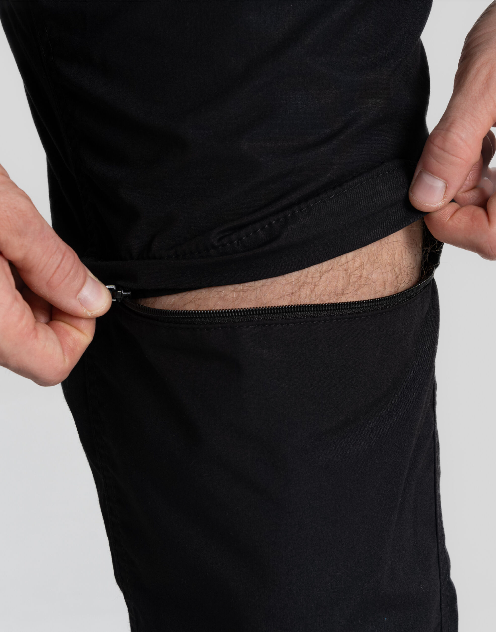 CEJ005S Men’s Expert Kiwi Tailored Convertible Trousers (Short) Black