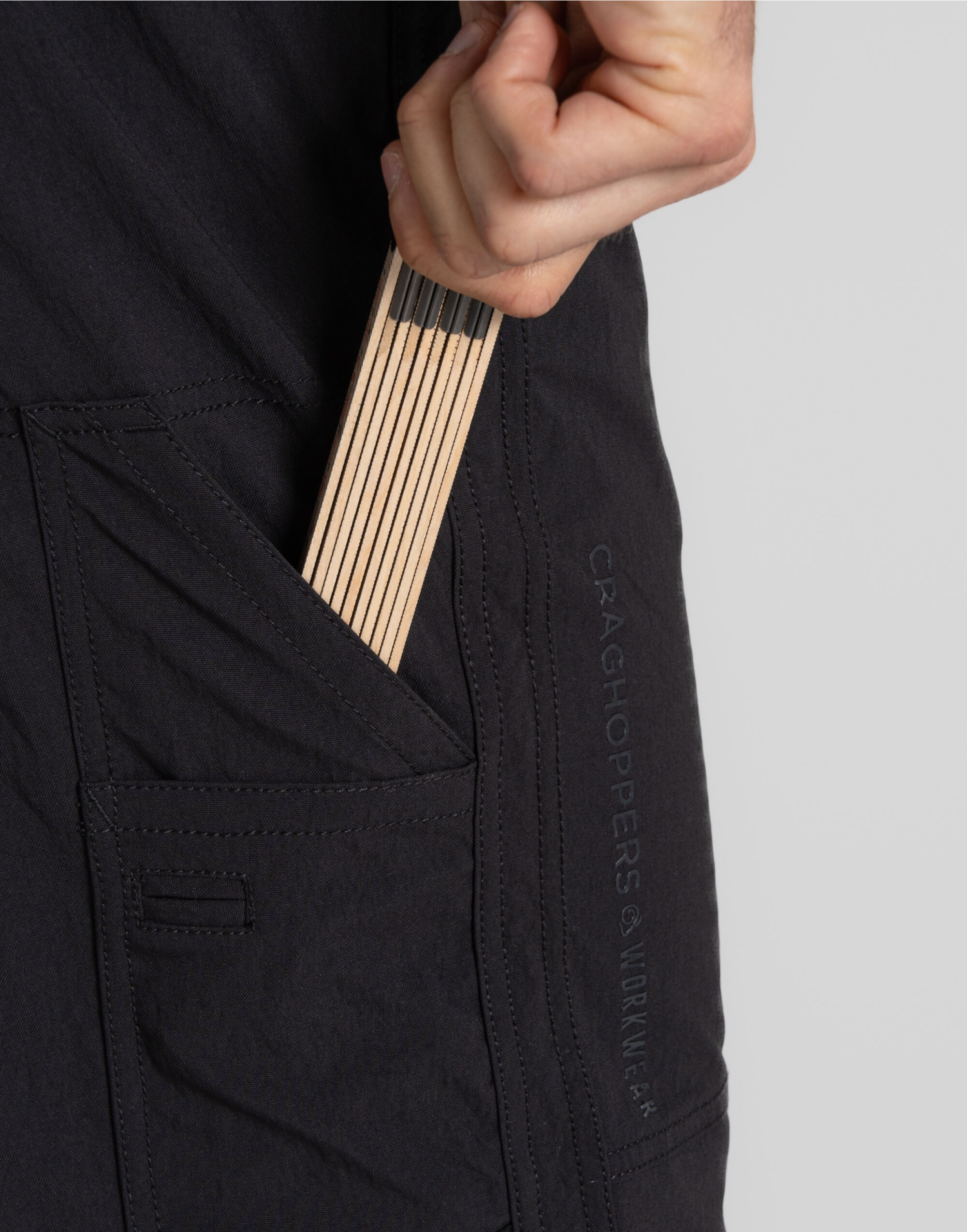 CEJ010 Sheffield Stretch Holster Trousers Black