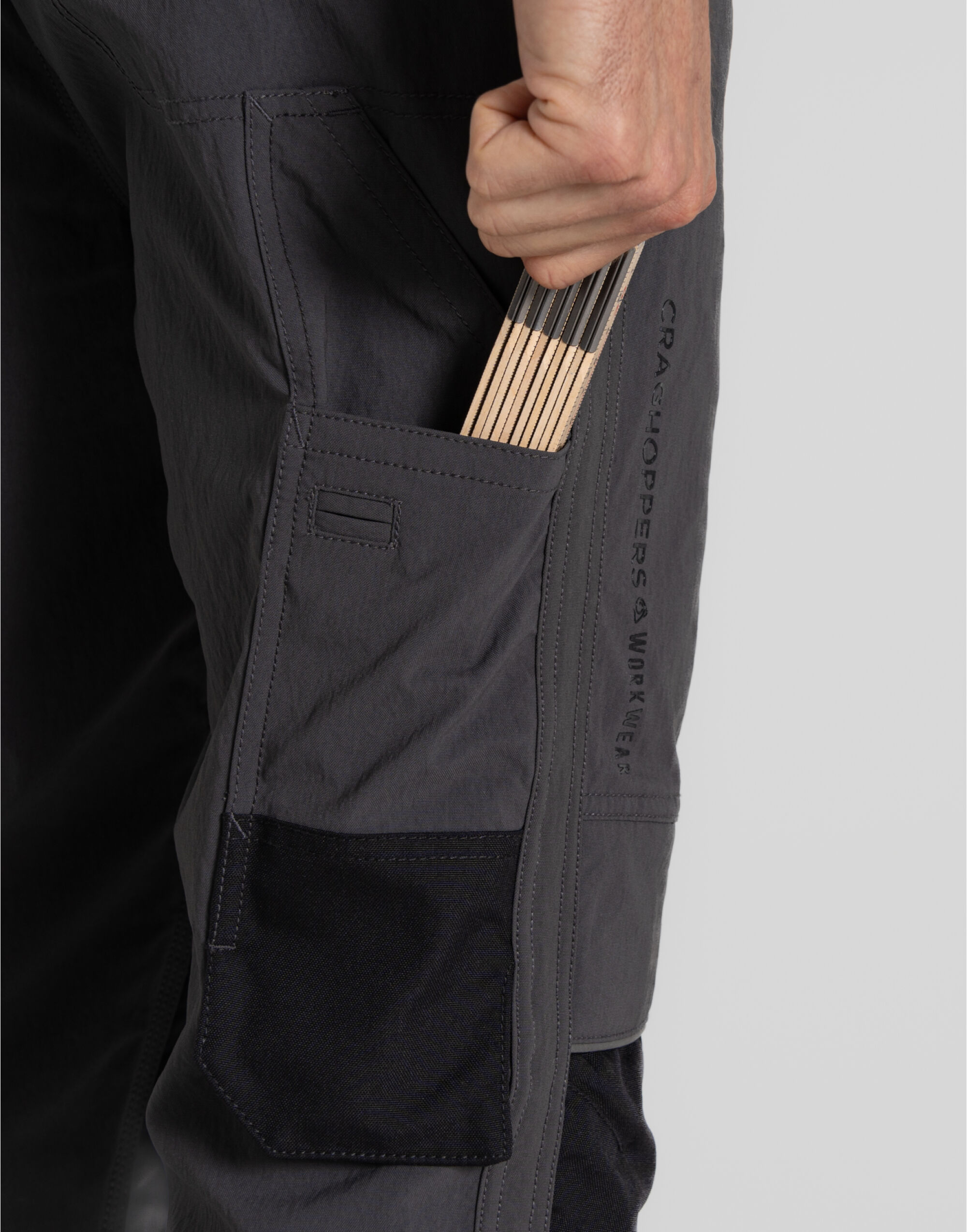 CEJ010 Sheffield Stretch Holster Trousers Carbon Grey/Black