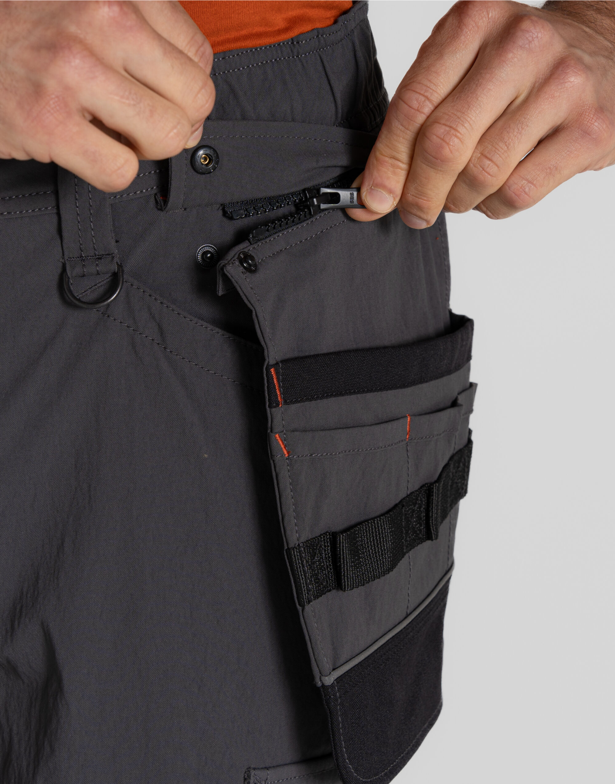 CEJ010 Sheffield Stretch Holster Trousers Carbon Grey/Black