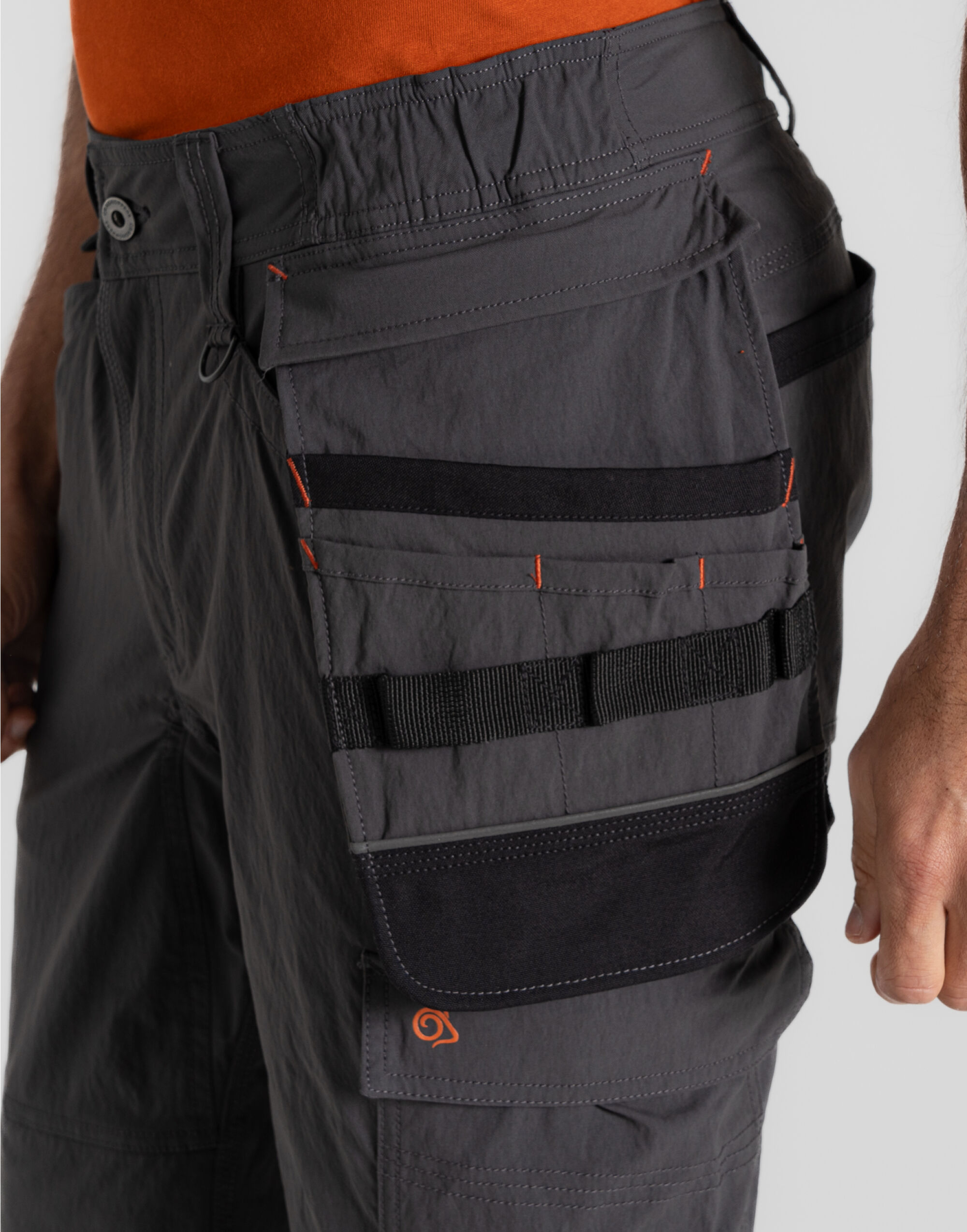 CEJ010 Sheffield Stretch Holster Trousers Carbon Grey/Black