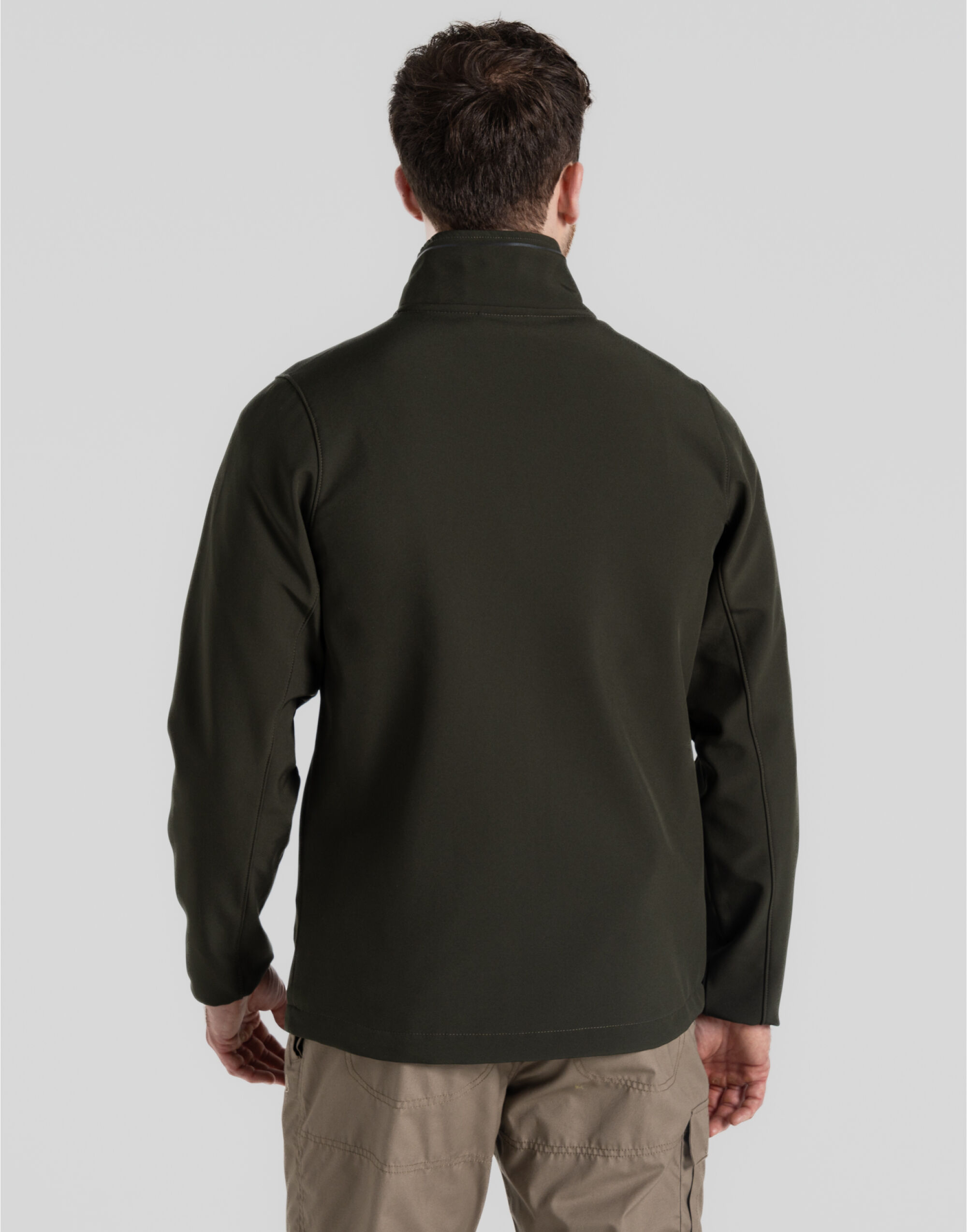 CEL003 Basecamp Softshell Jacket Dark Cedar Green