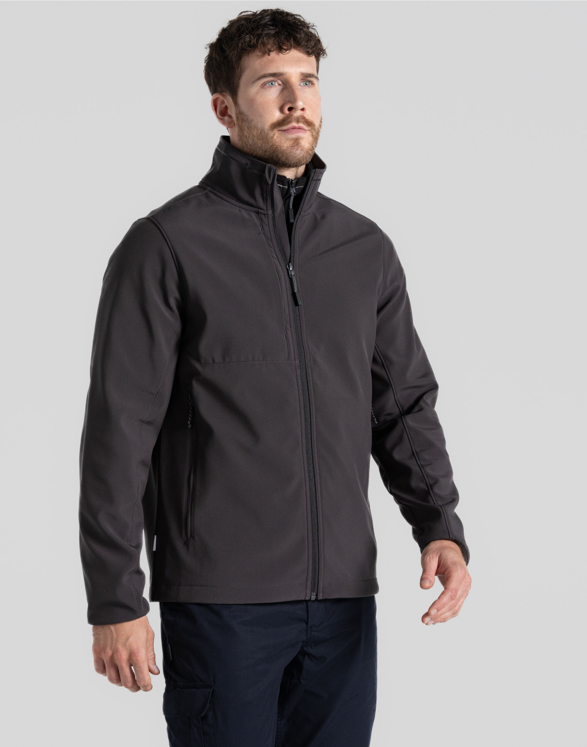 CEL003 Basecamp Softshell Jacket Carbon Grey