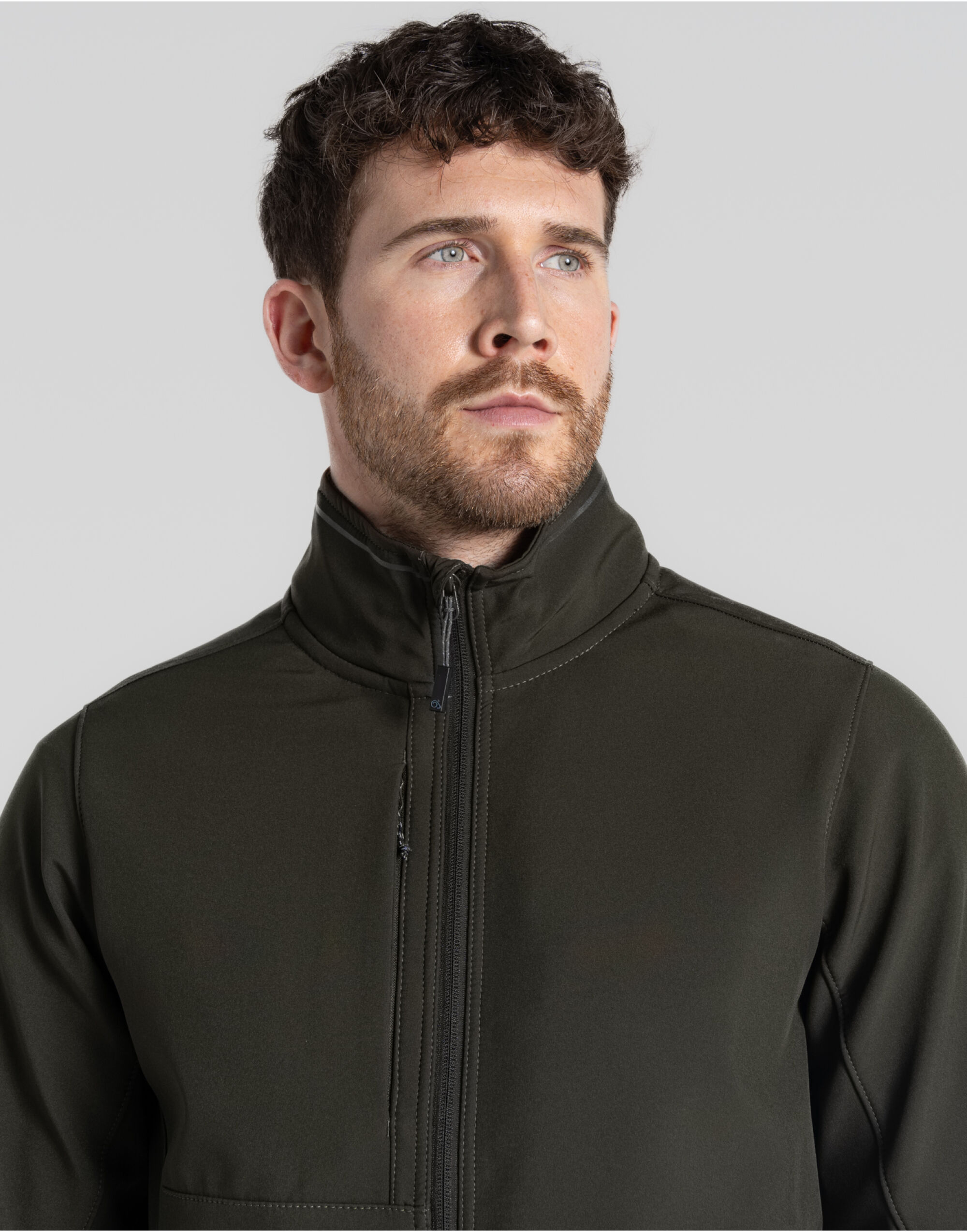 CEL003 Basecamp Softshell Jacket Dark Cedar Green