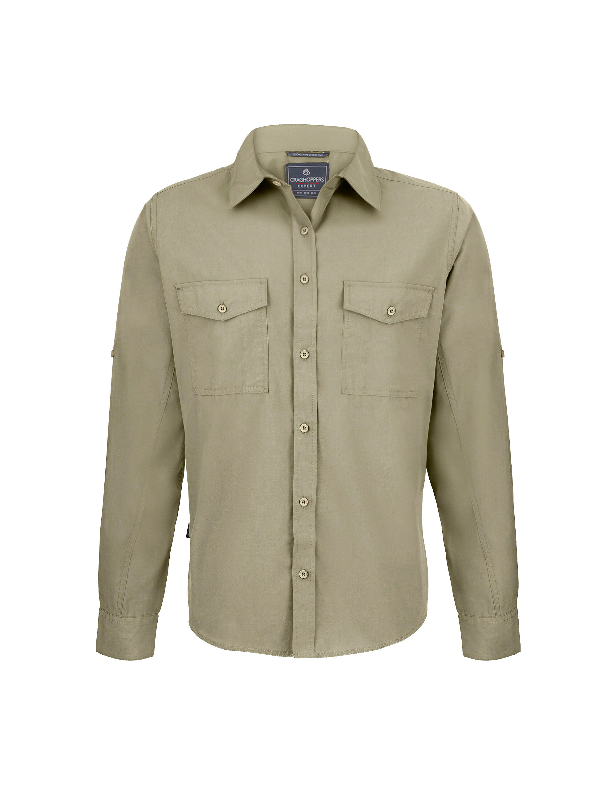 CES001 Men’s Kiwi Long Sleeved Shirt Pebble CES001 Men’s Kiwi Long Sleeved Shirt Pebble